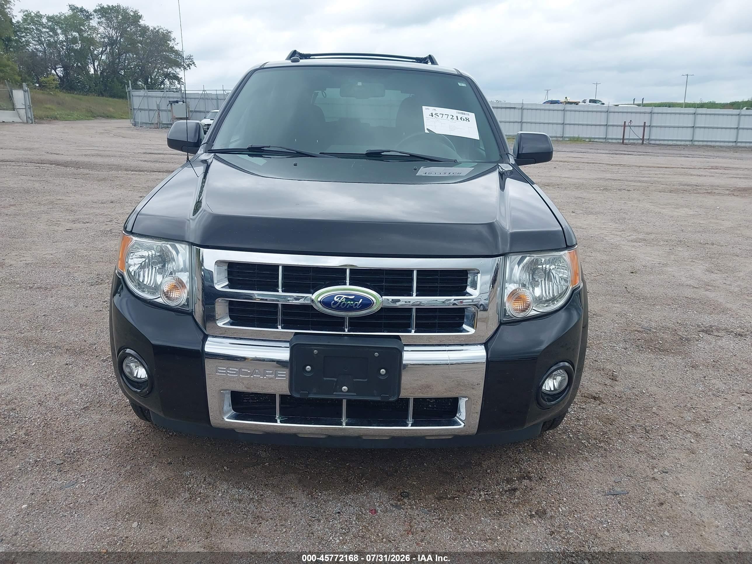 2008 Ford Escape Limited Black vin: 1FMCU94178KA97038