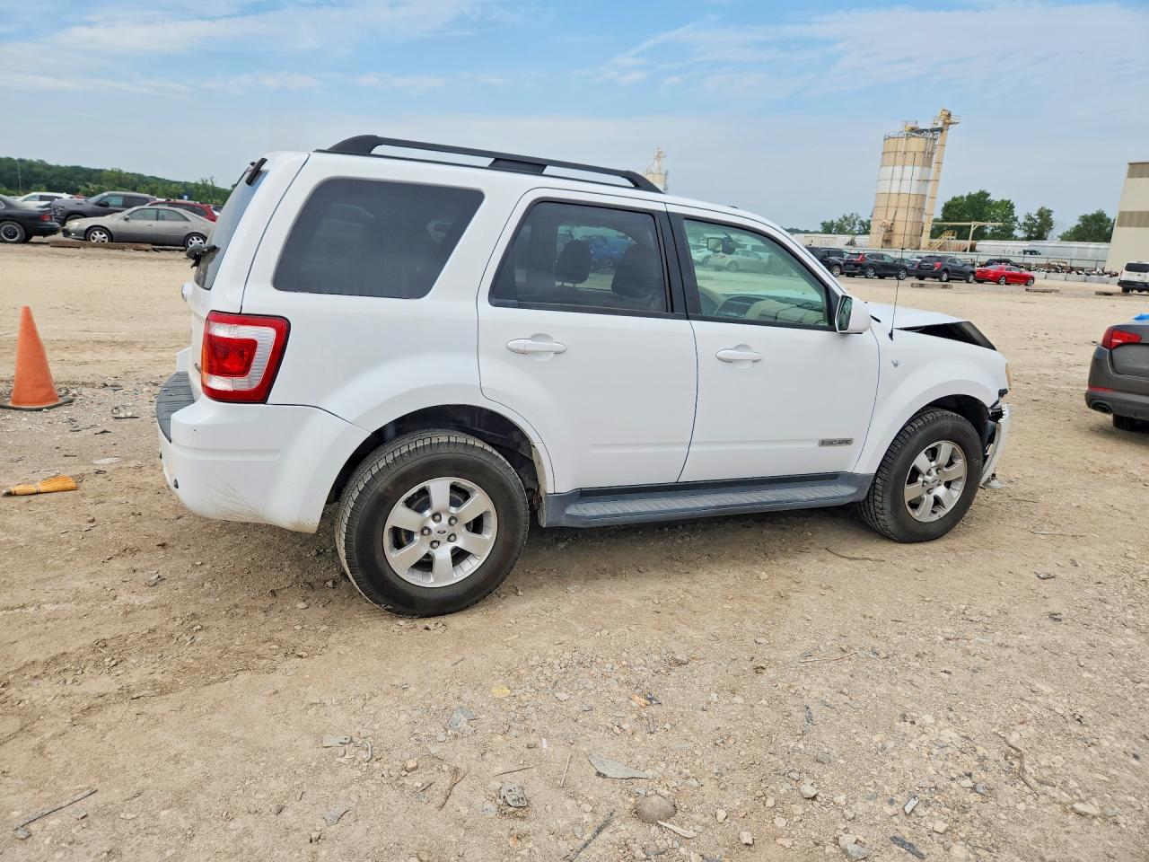 2008 Ford Escape Limited White vin: 1FMCU94188KA51430