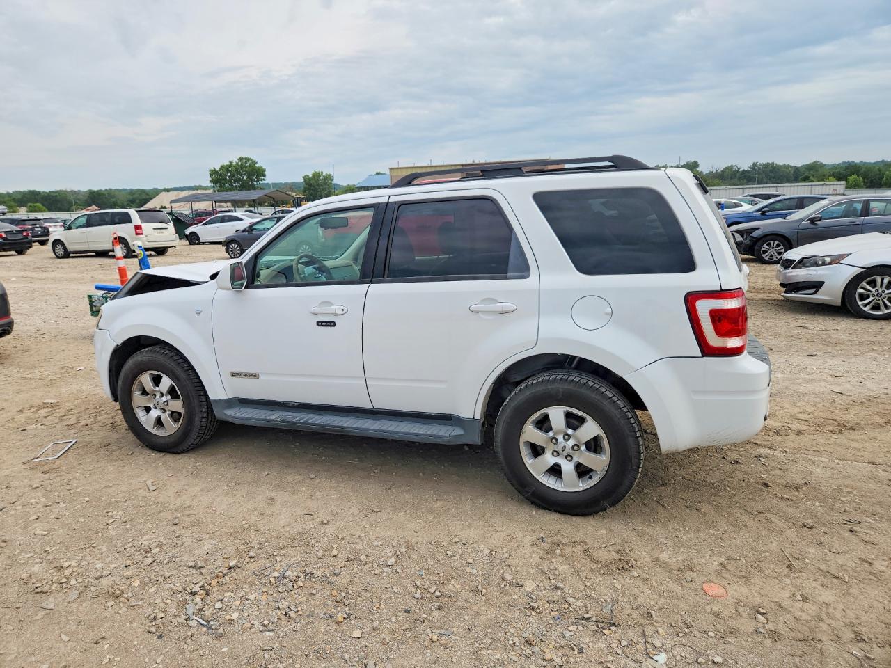2008 Ford Escape Limited White vin: 1FMCU94188KA51430