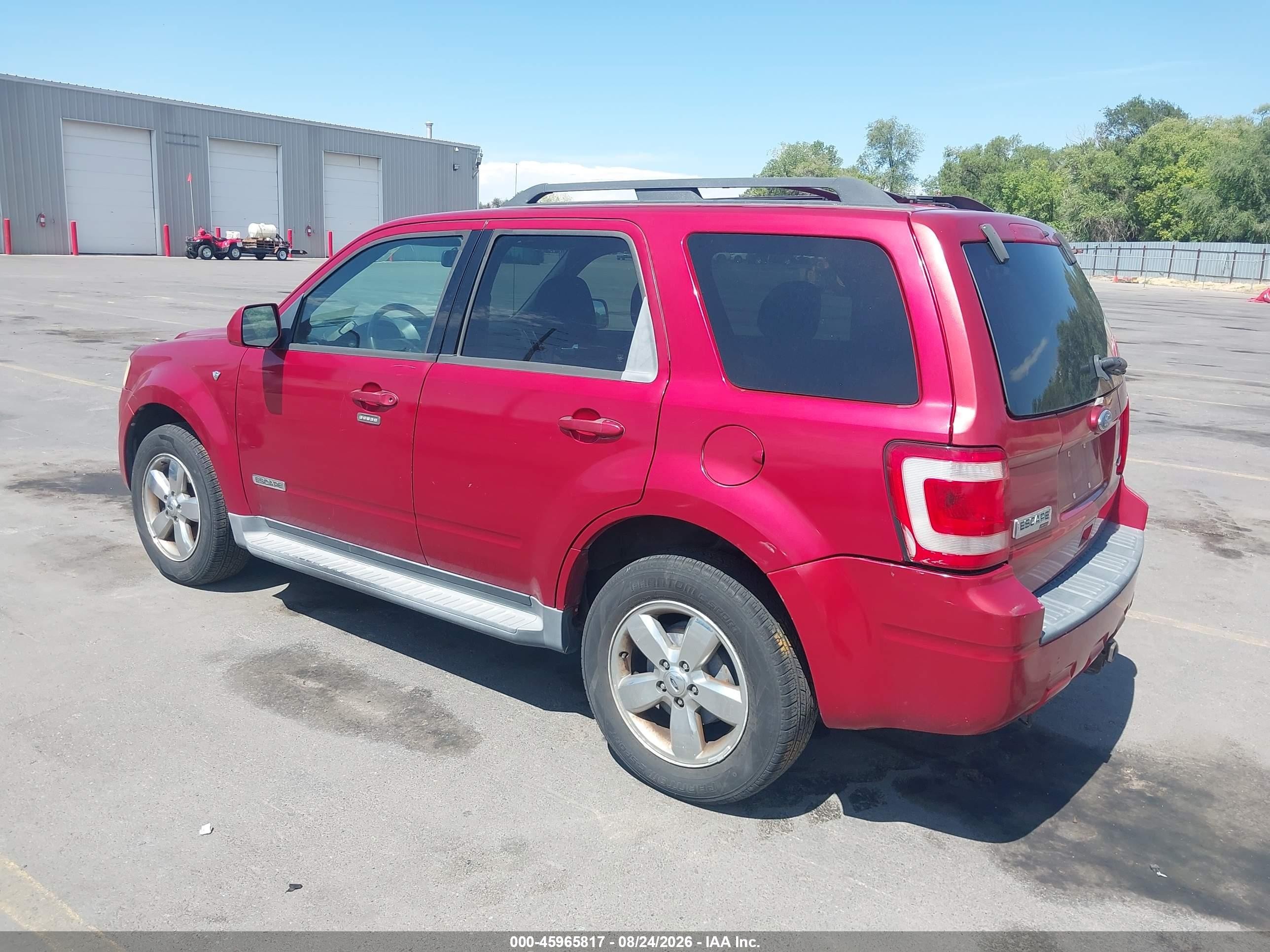 2008 Ford Escape Limited Maroon vin: 1FMCU94188KA60645