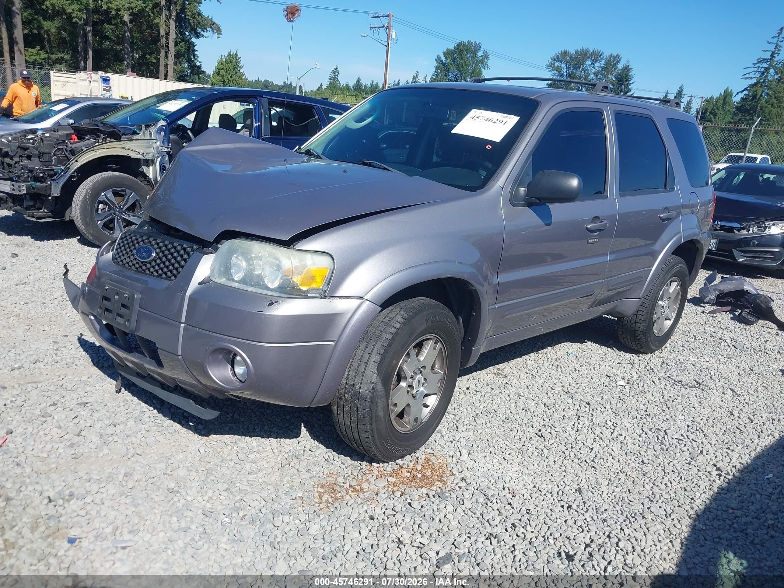 2007 Ford Escape Limited Silver vin: 1FMCU94197KA27085