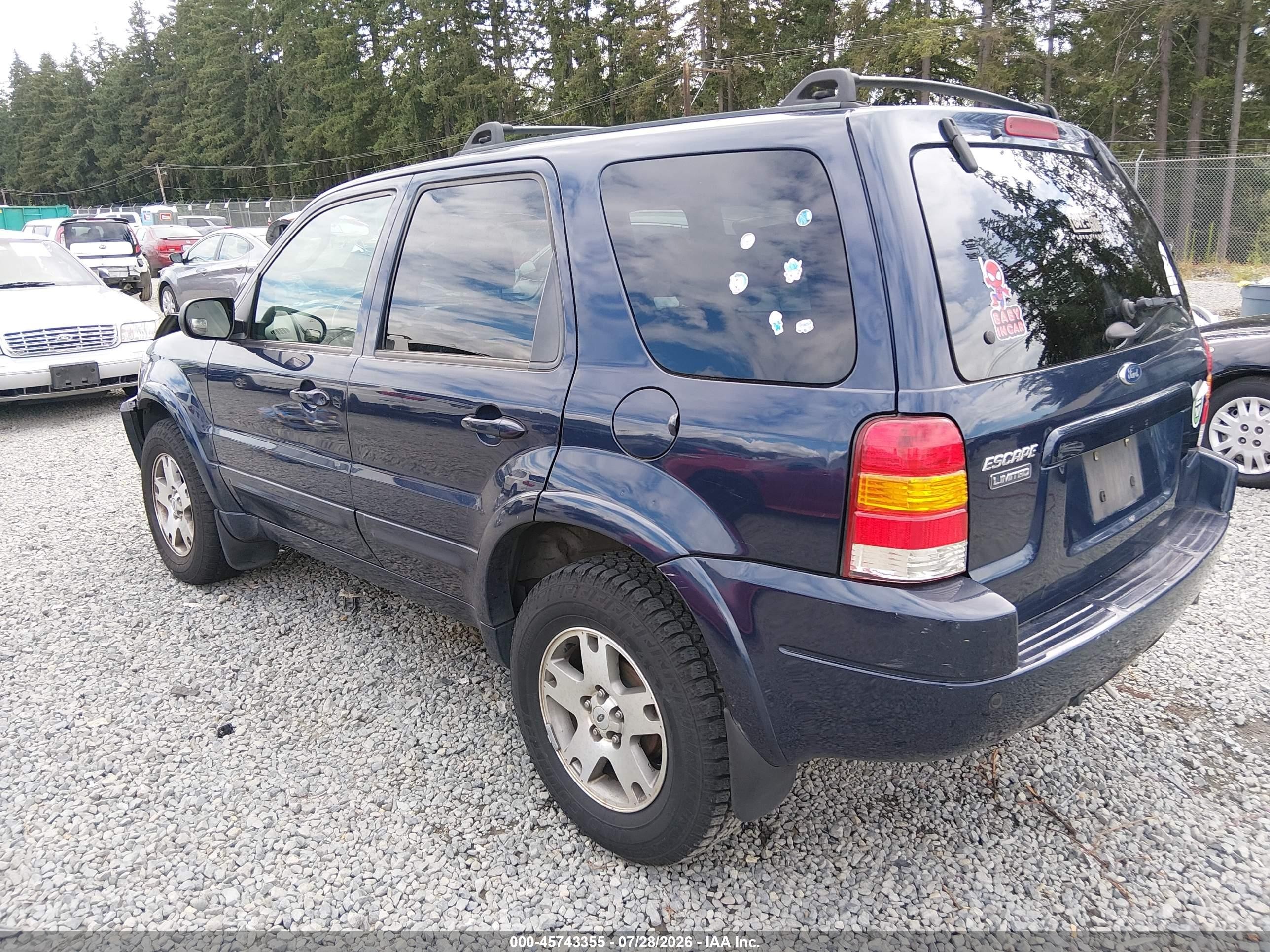 2004 Ford Escape Limited Blue vin: 1FMCU941X4KB50177