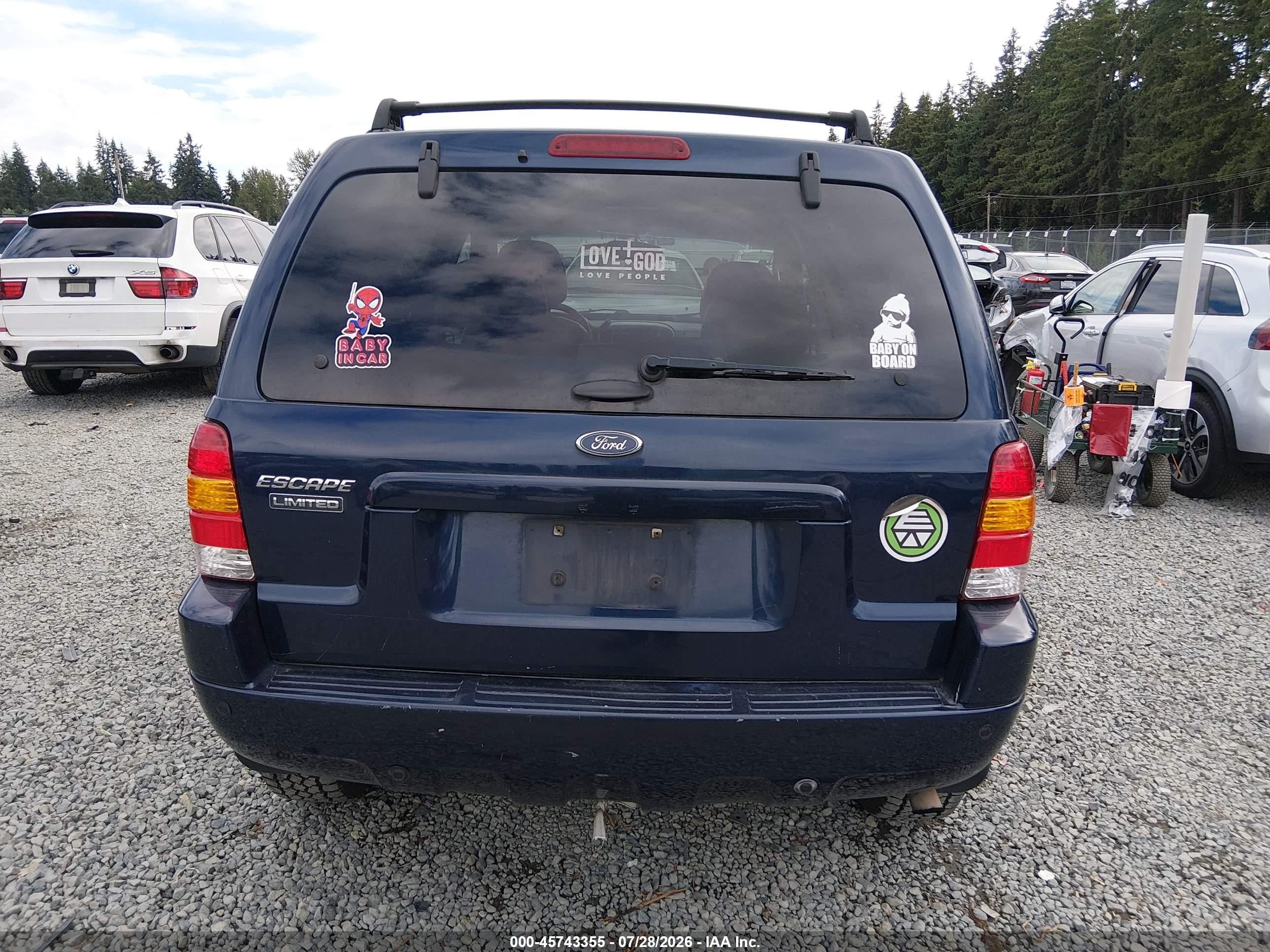 2004 Ford Escape Limited Blue vin: 1FMCU941X4KB50177