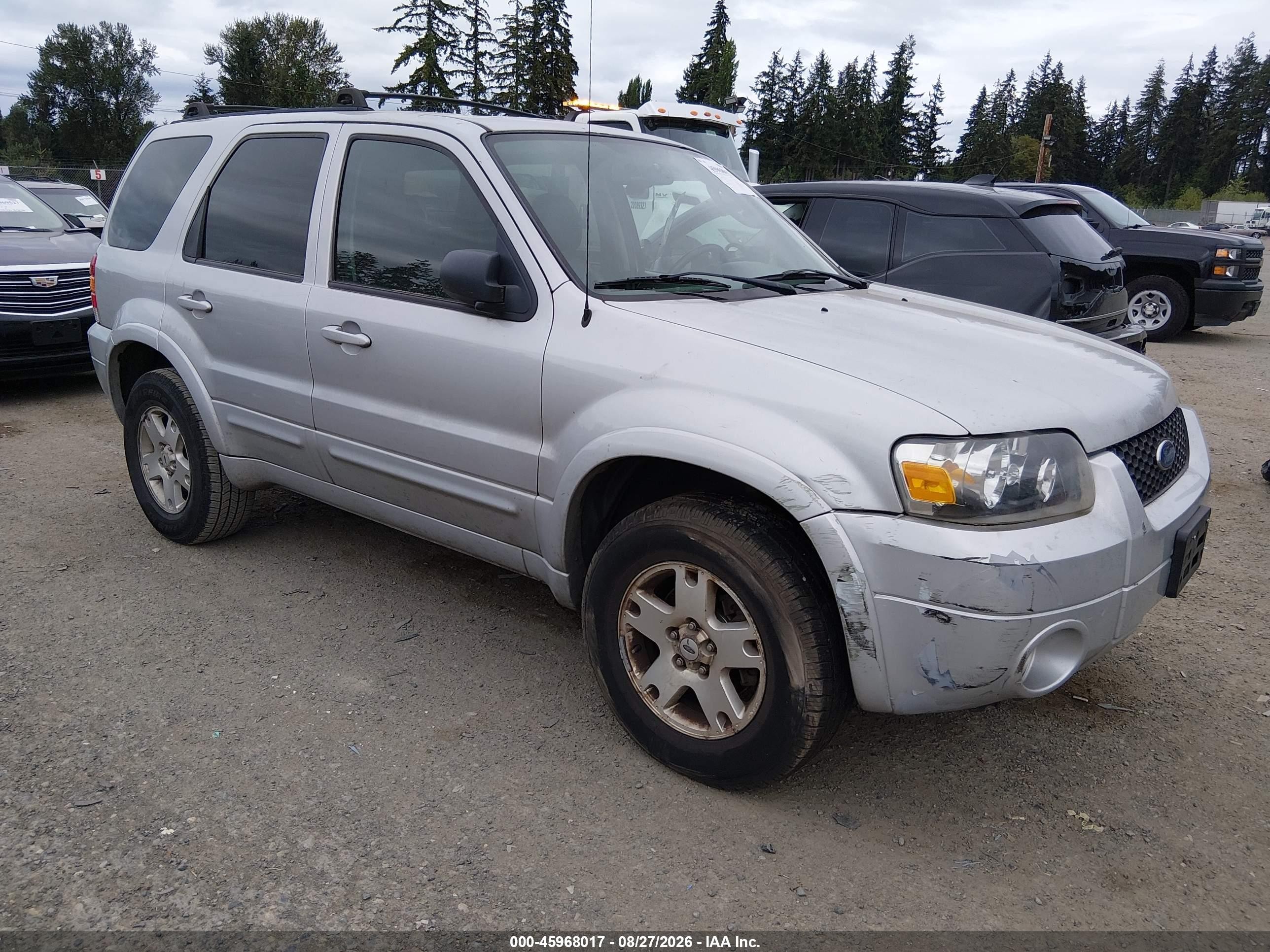 2007 Ford Escape Limited Silver vin: 1FMCU941X7KB43671