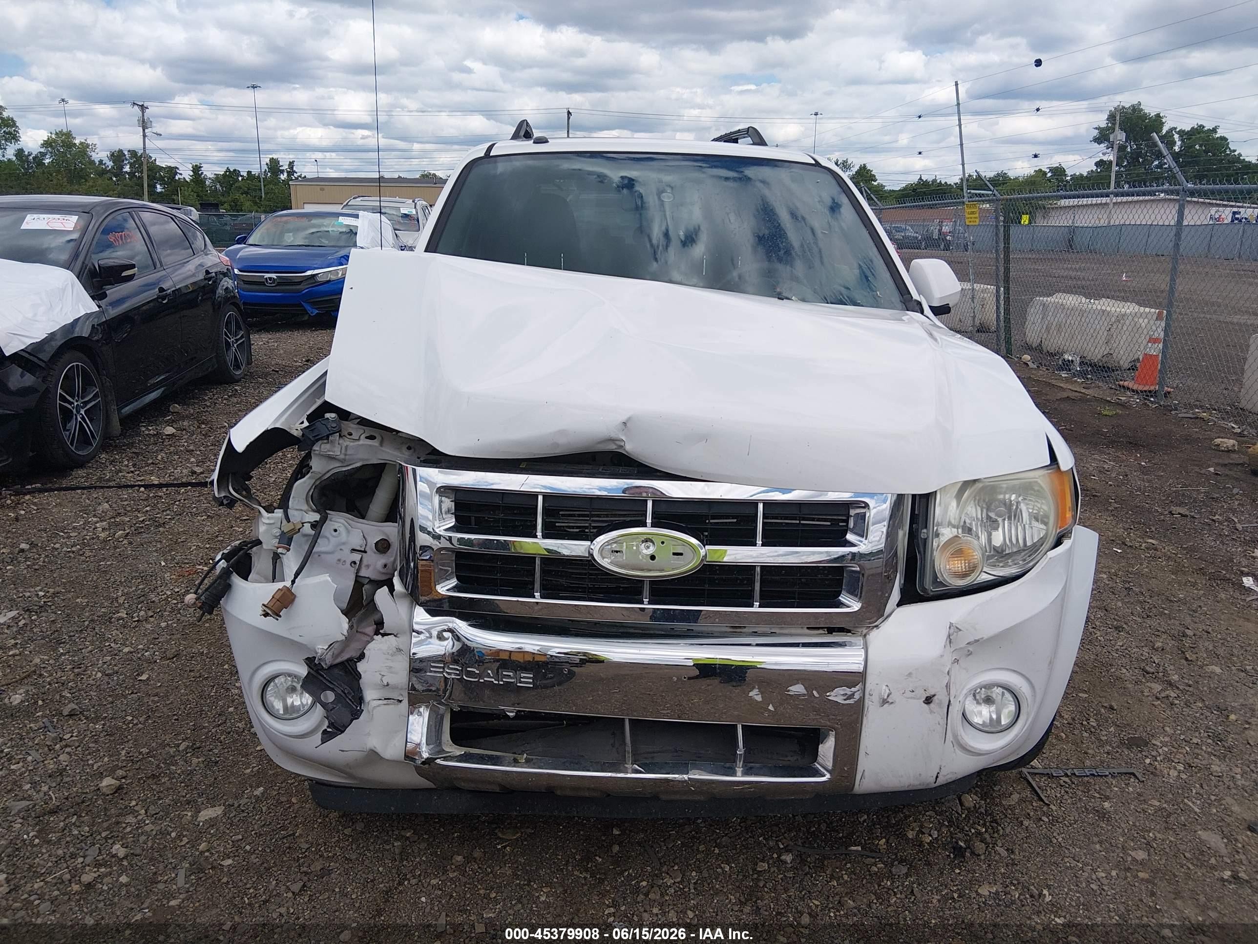 2008 Ford Escape Limited White vin: 1FMCU941X8KE60819