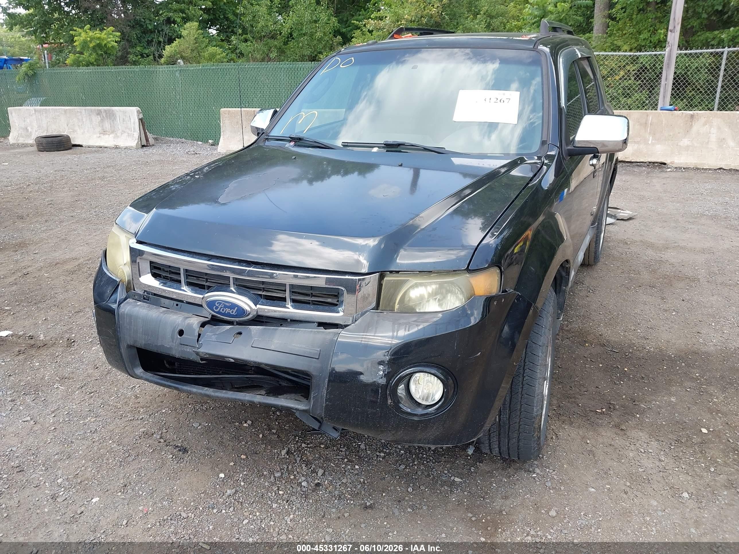 2009 Ford Escape Limited Black vin: 1FMCU94719KC31029