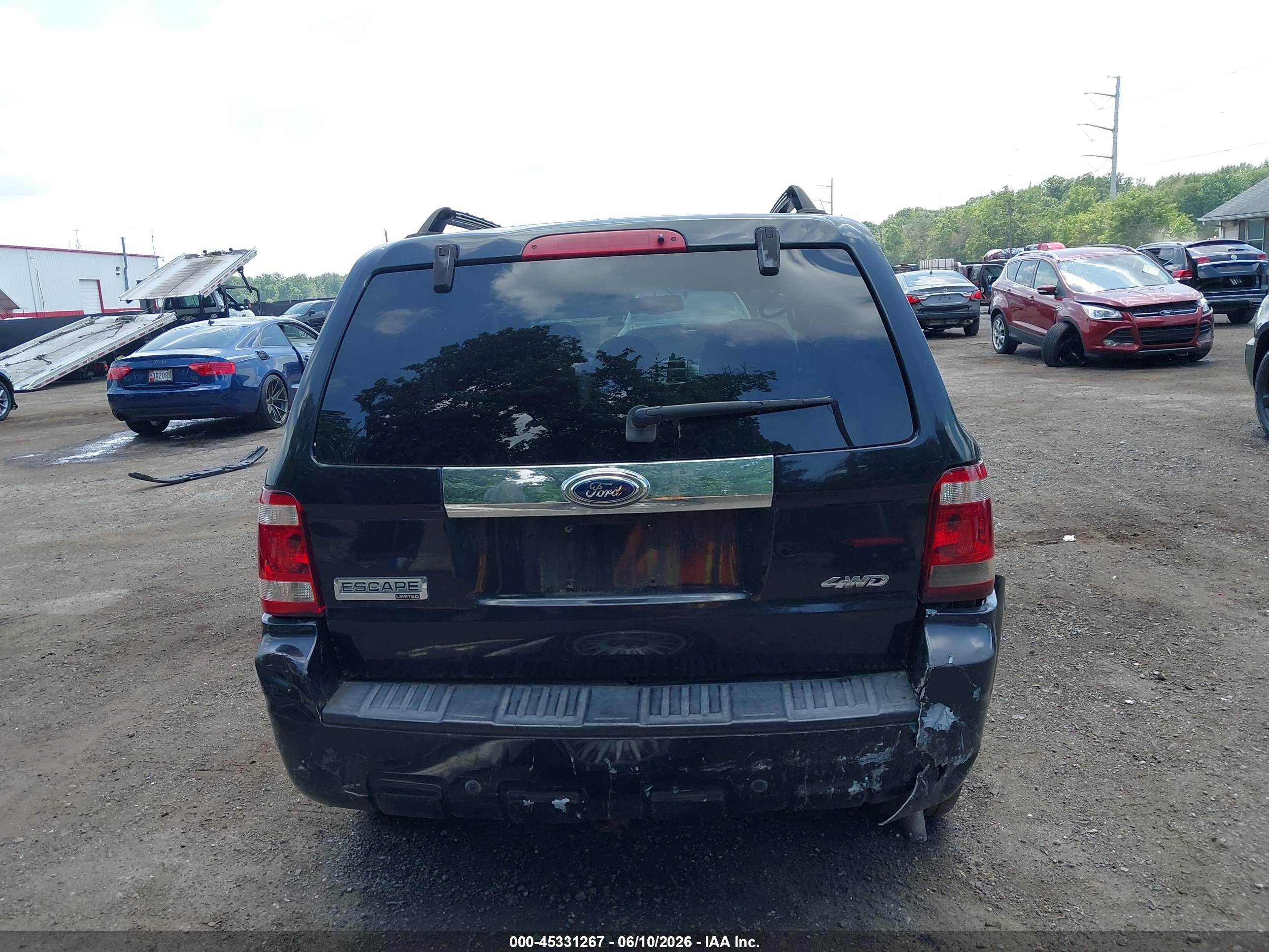 2009 Ford Escape Limited Black vin: 1FMCU94719KC31029