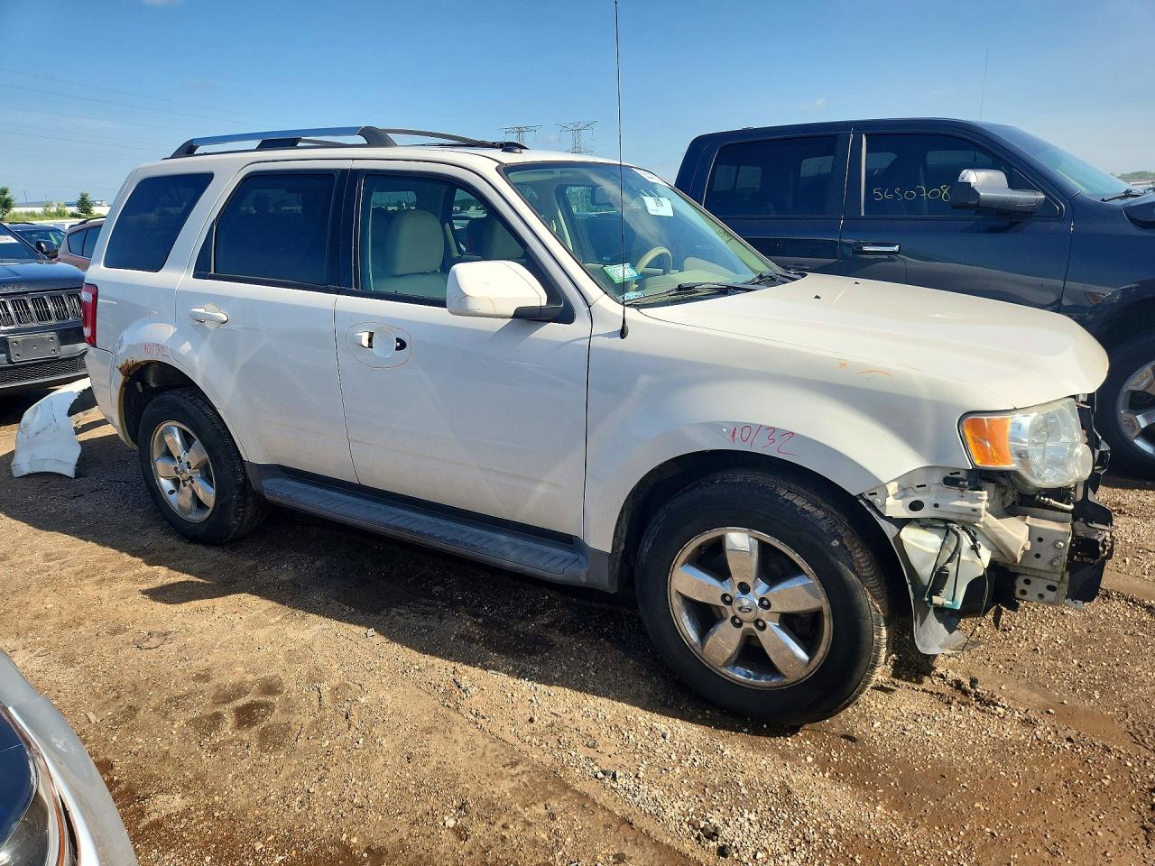 2009 Ford Escape Limited Белый vin: 1FMCU94G39KB94338