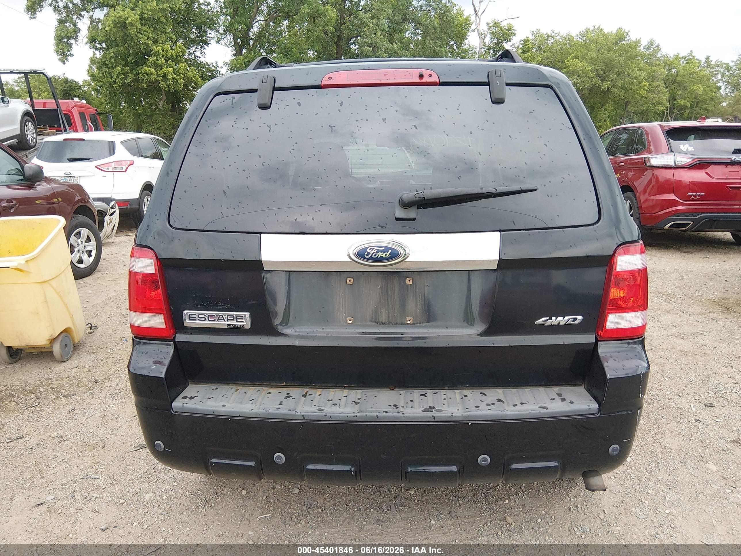 2009 Ford Escape Limited Black vin: 1FMCU94G69KB14739