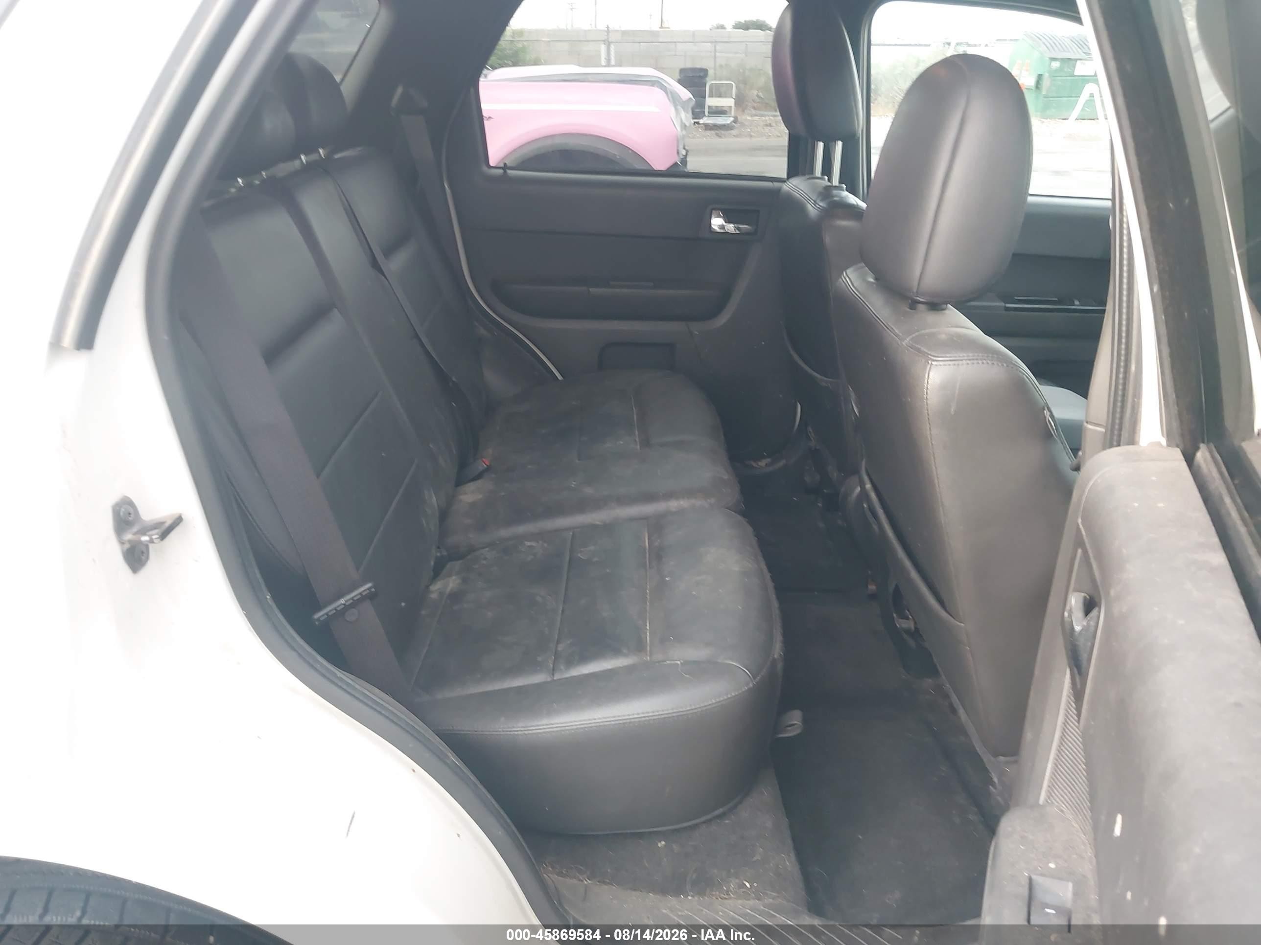2009 Ford Escape Limited White vin: 1FMCU94G99KA92722