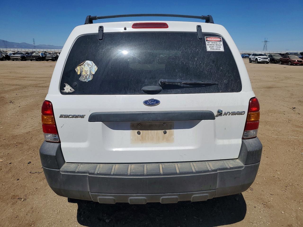 2005 Ford Escape Hev White vin: 1FMCU96H15KD16906