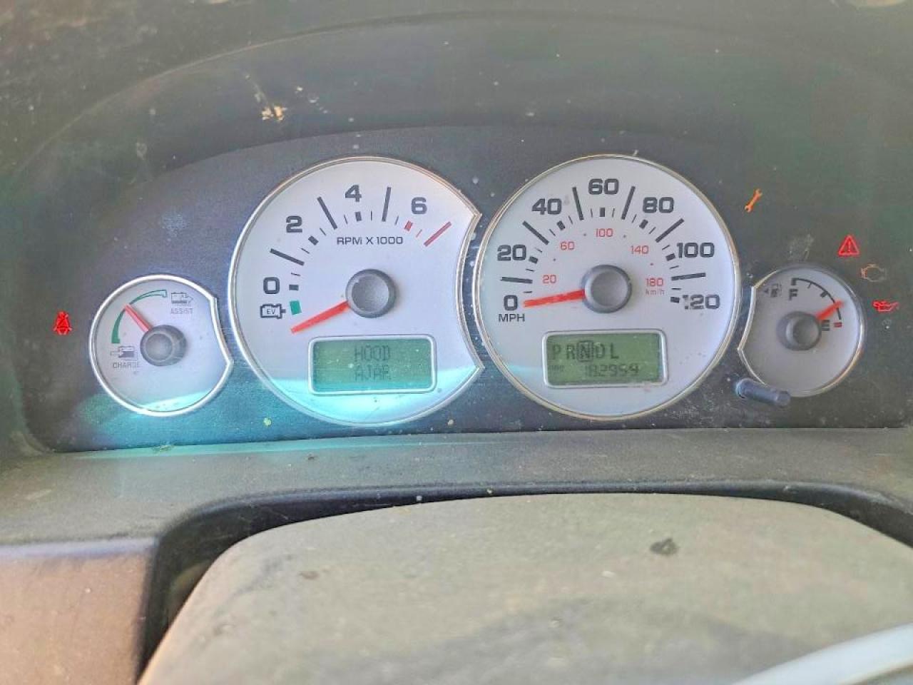 2005 Ford Escape Hev White vin: 1FMCU96H15KD16906