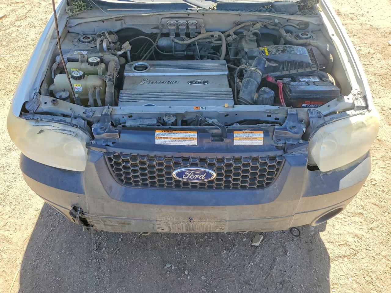 2005 Ford Escape Hev White vin: 1FMCU96H15KD16906
