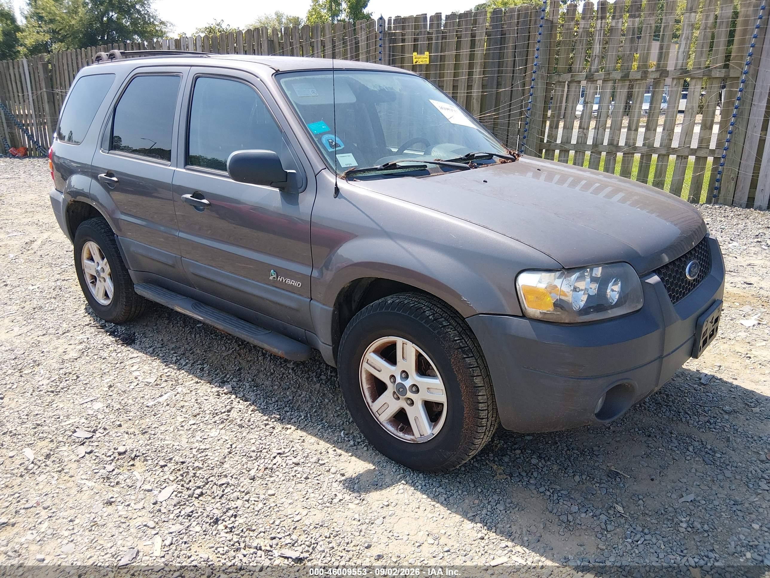 2005 Ford Escape Hybrid Gray vin: 1FMCU96H15KD90553