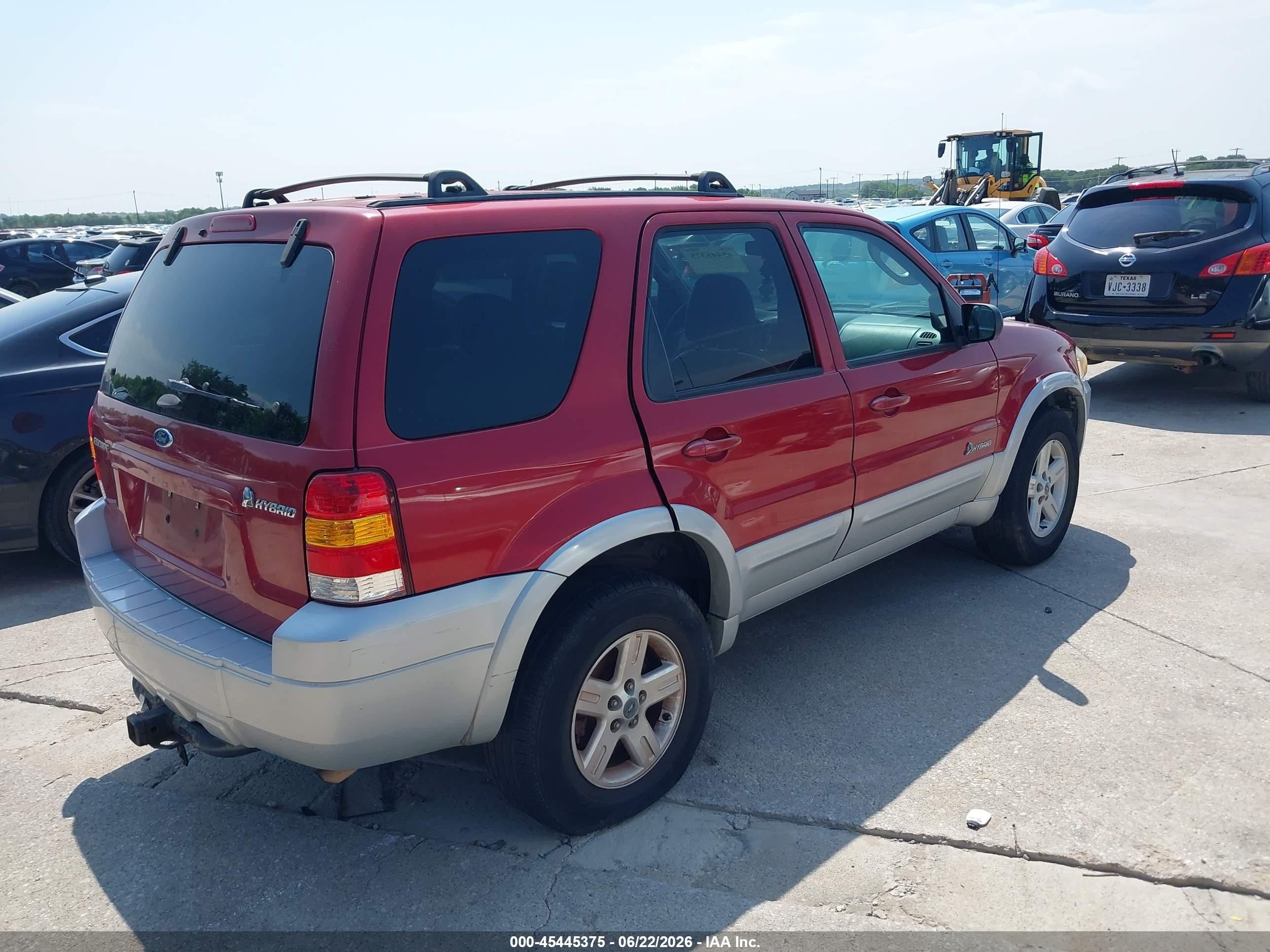 2005 Ford Escape Hybrid Темно-бордовый vin: 1FMCU96H25KC74097
