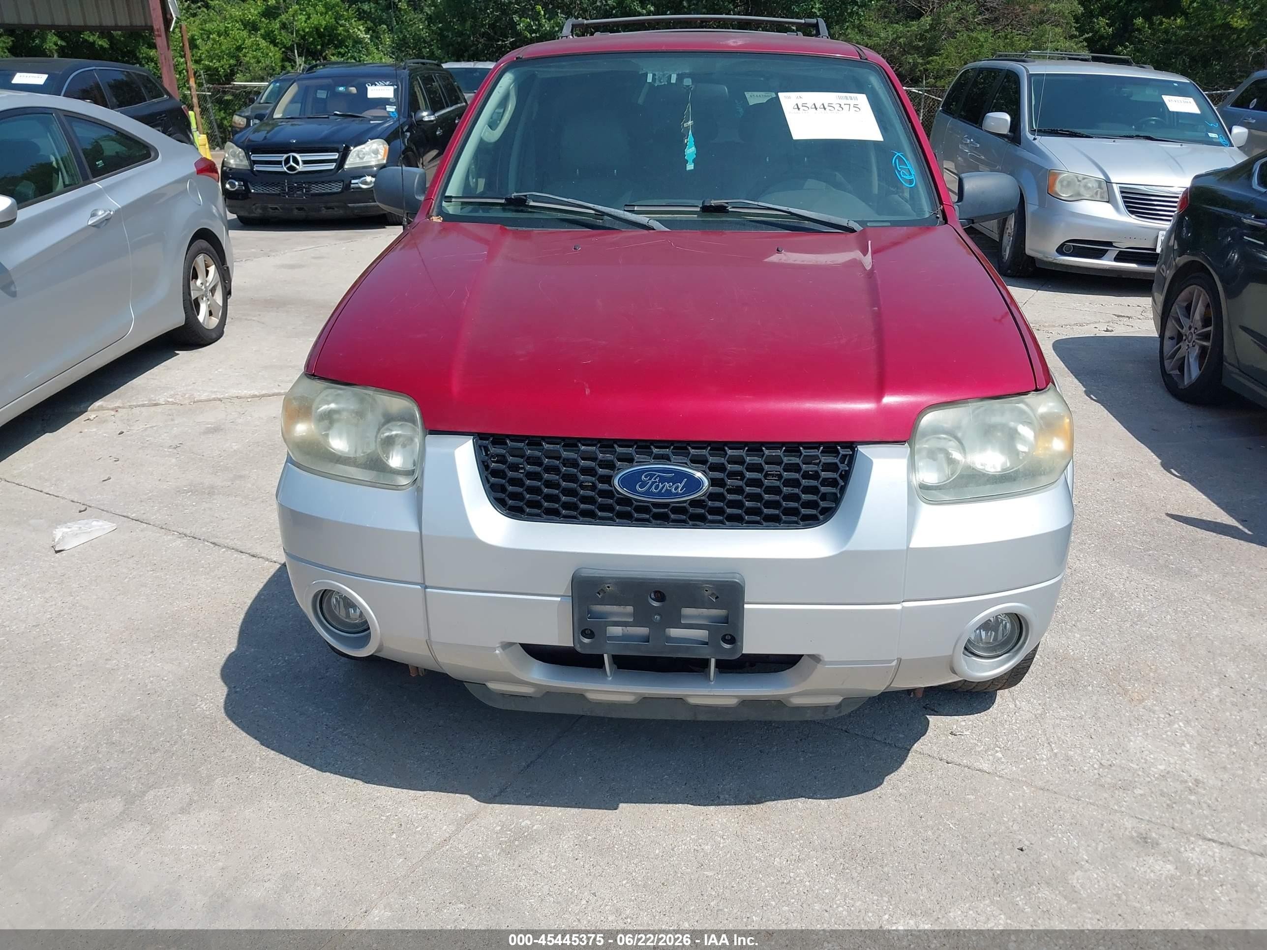 2005 Ford Escape Hybrid Темно-бордовый vin: 1FMCU96H25KC74097