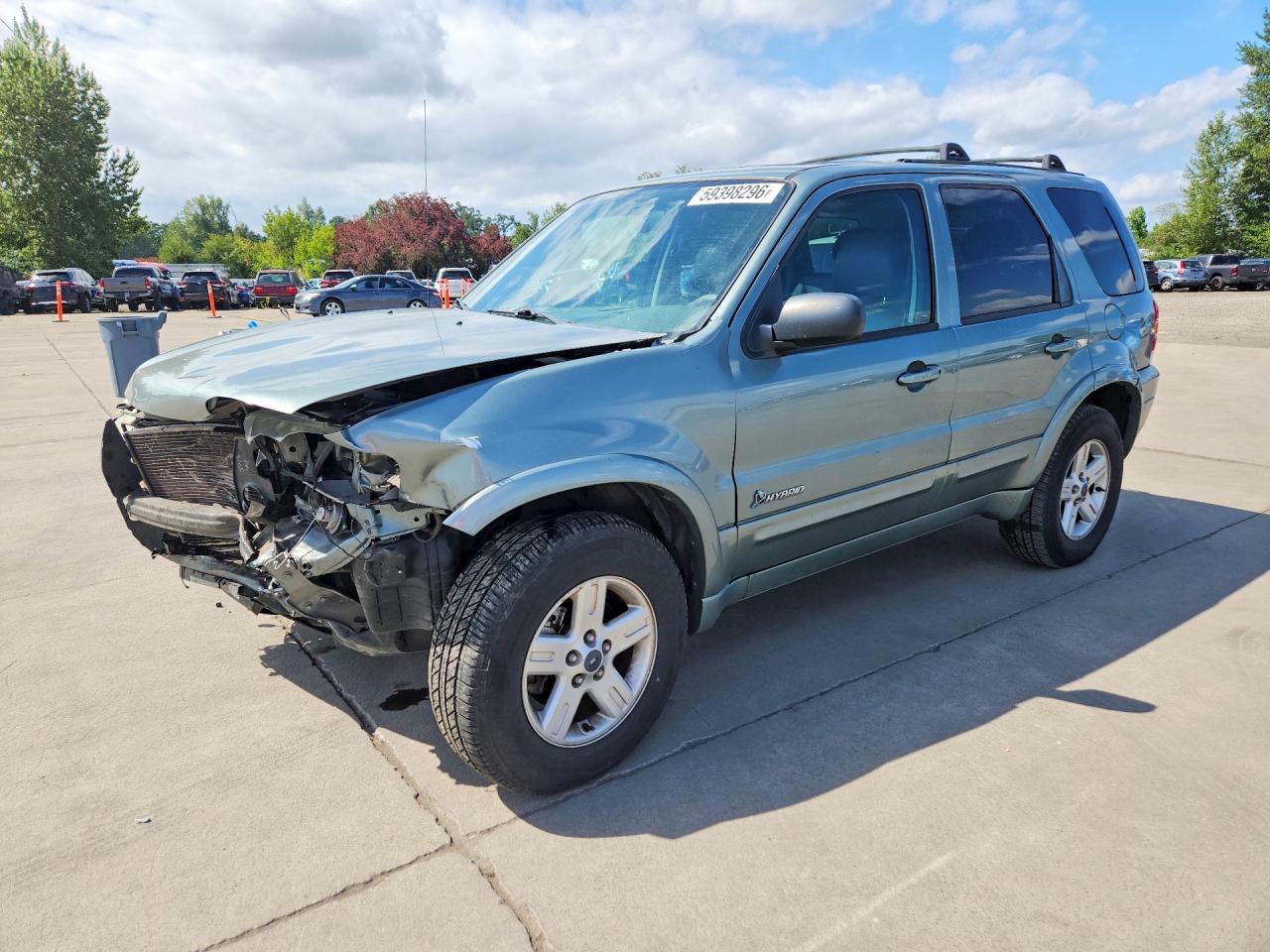 2006 Ford Escape Hev Green vin: 1FMCU96HX6KA25886