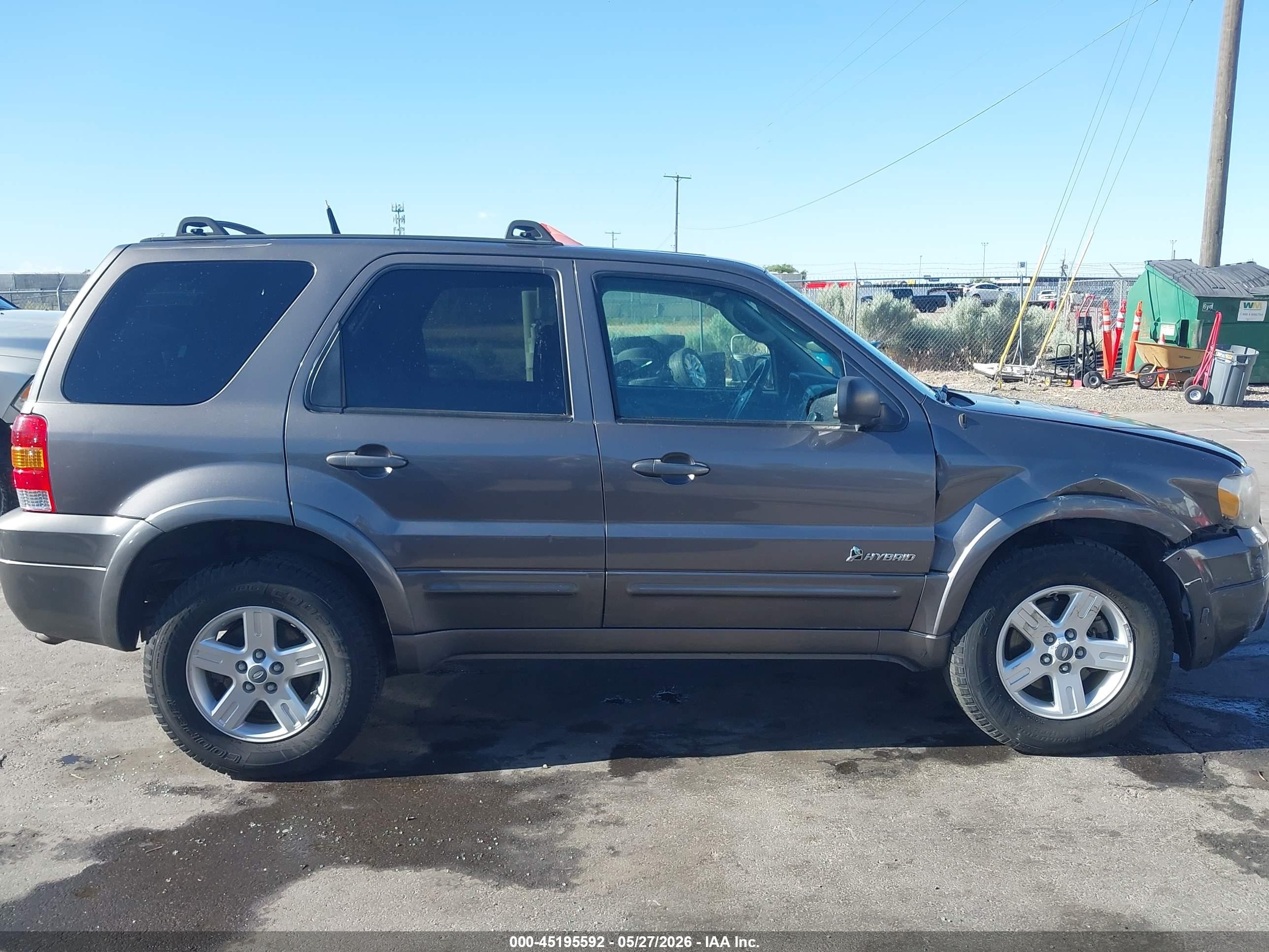 2006 Ford Escape Hybrid   Gray vin: 1FMCU96HX6KA39920