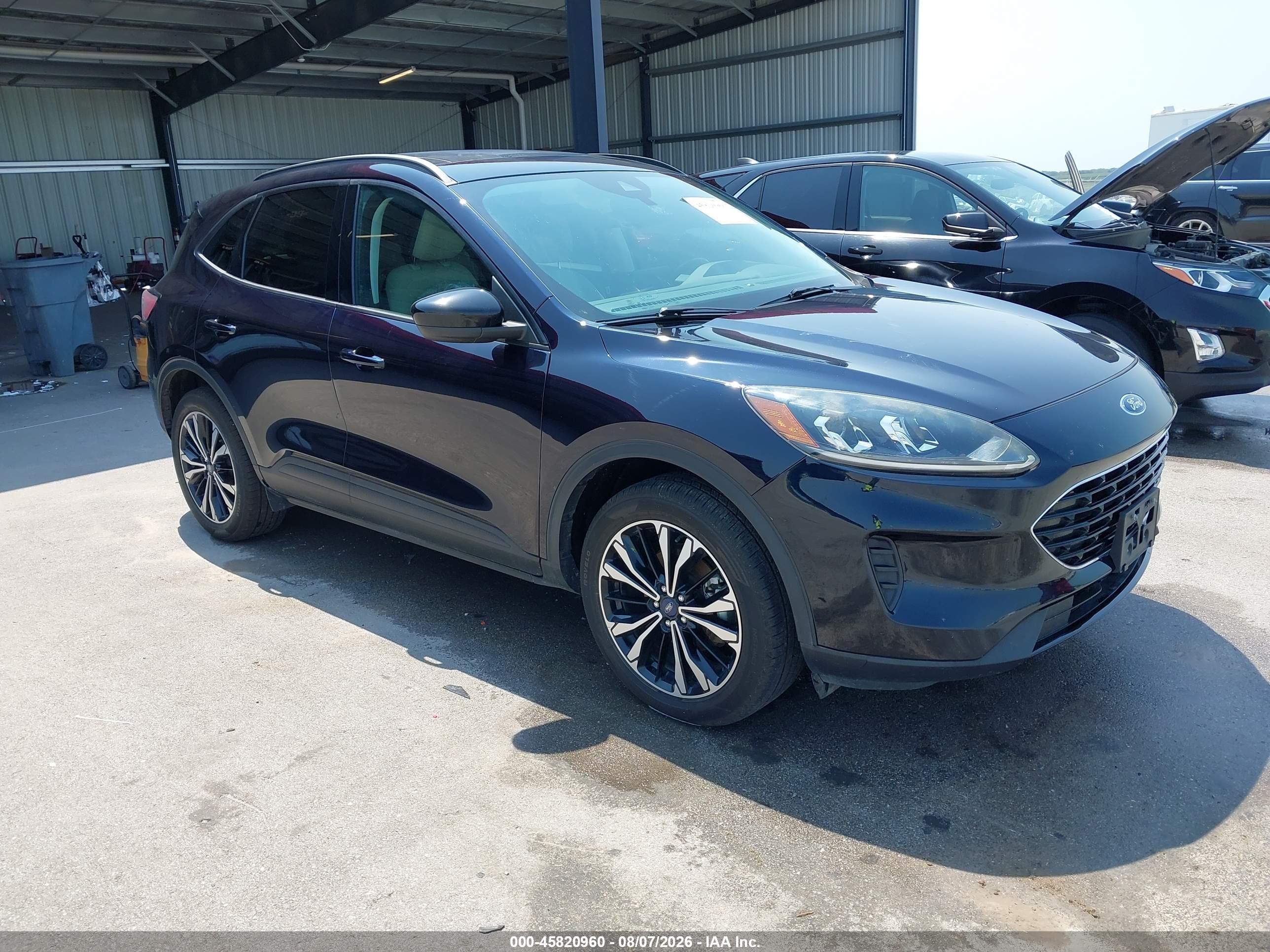 2021 Ford Escape Se Hybrid Black vin: 1FMCU9BZ4MUA95125