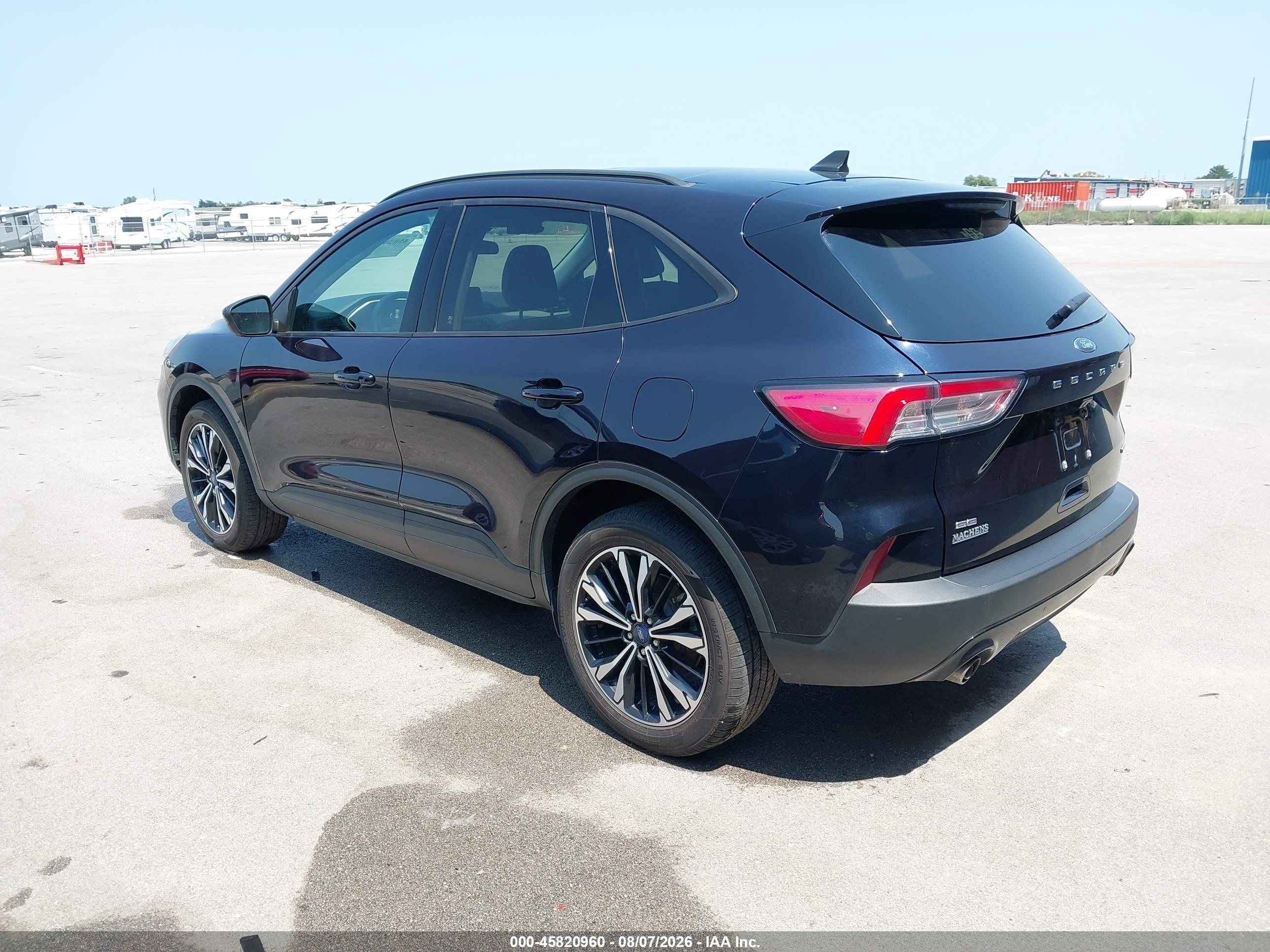 2021 Ford Escape Se Hybrid Black vin: 1FMCU9BZ4MUA95125