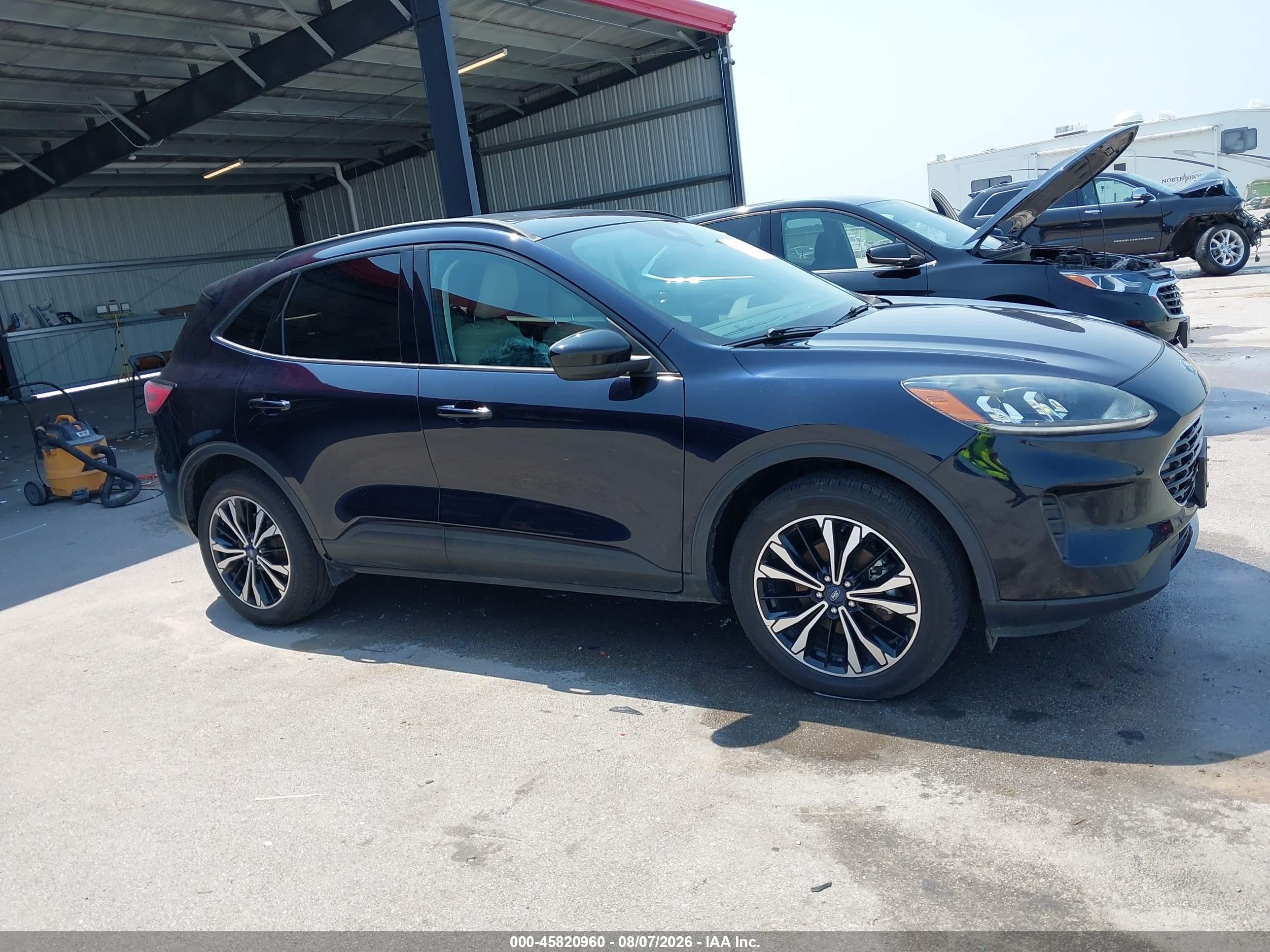 2021 Ford Escape Se Hybrid Black vin: 1FMCU9BZ4MUA95125