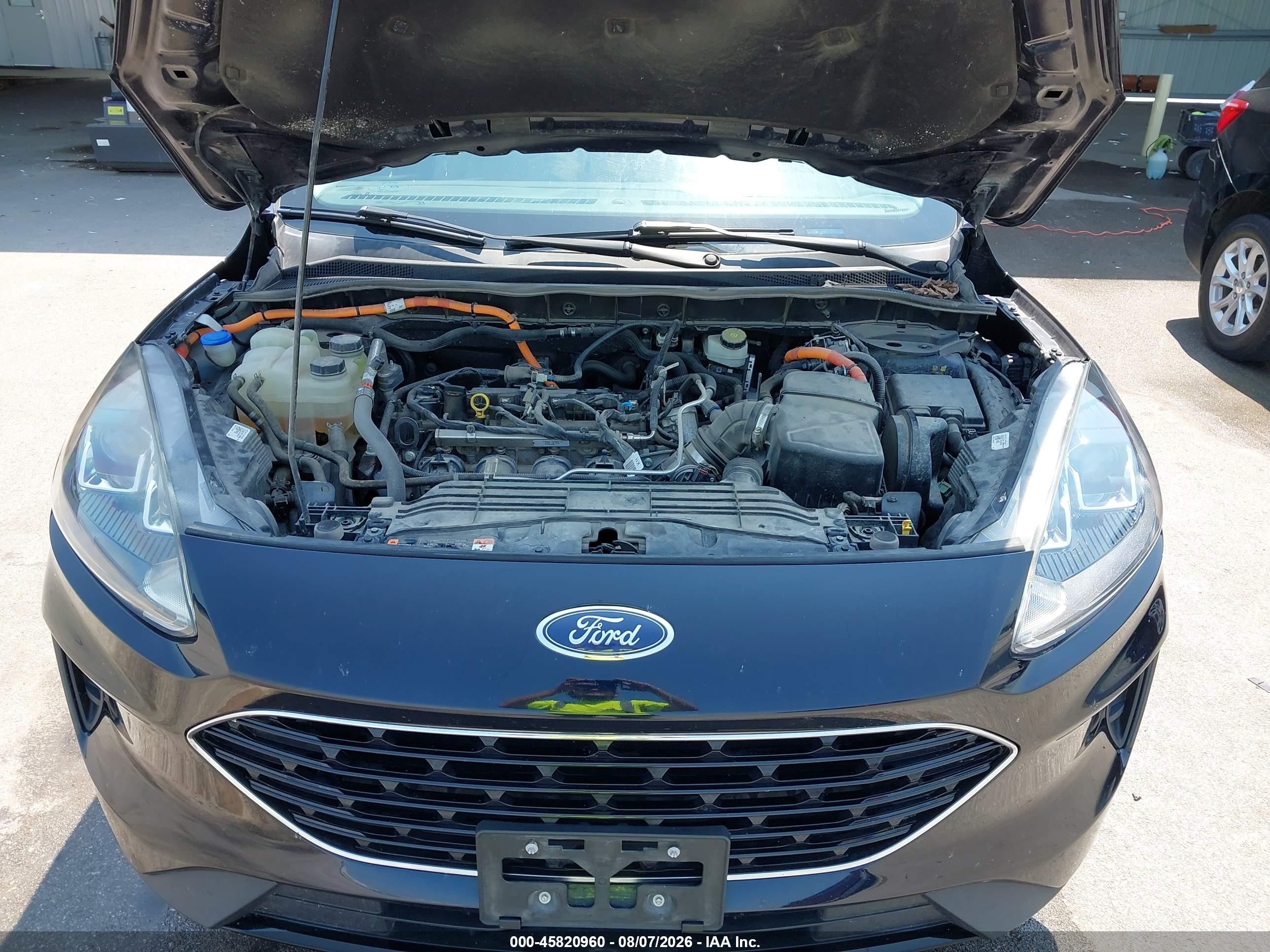 2021 Ford Escape Se Hybrid Black vin: 1FMCU9BZ4MUA95125