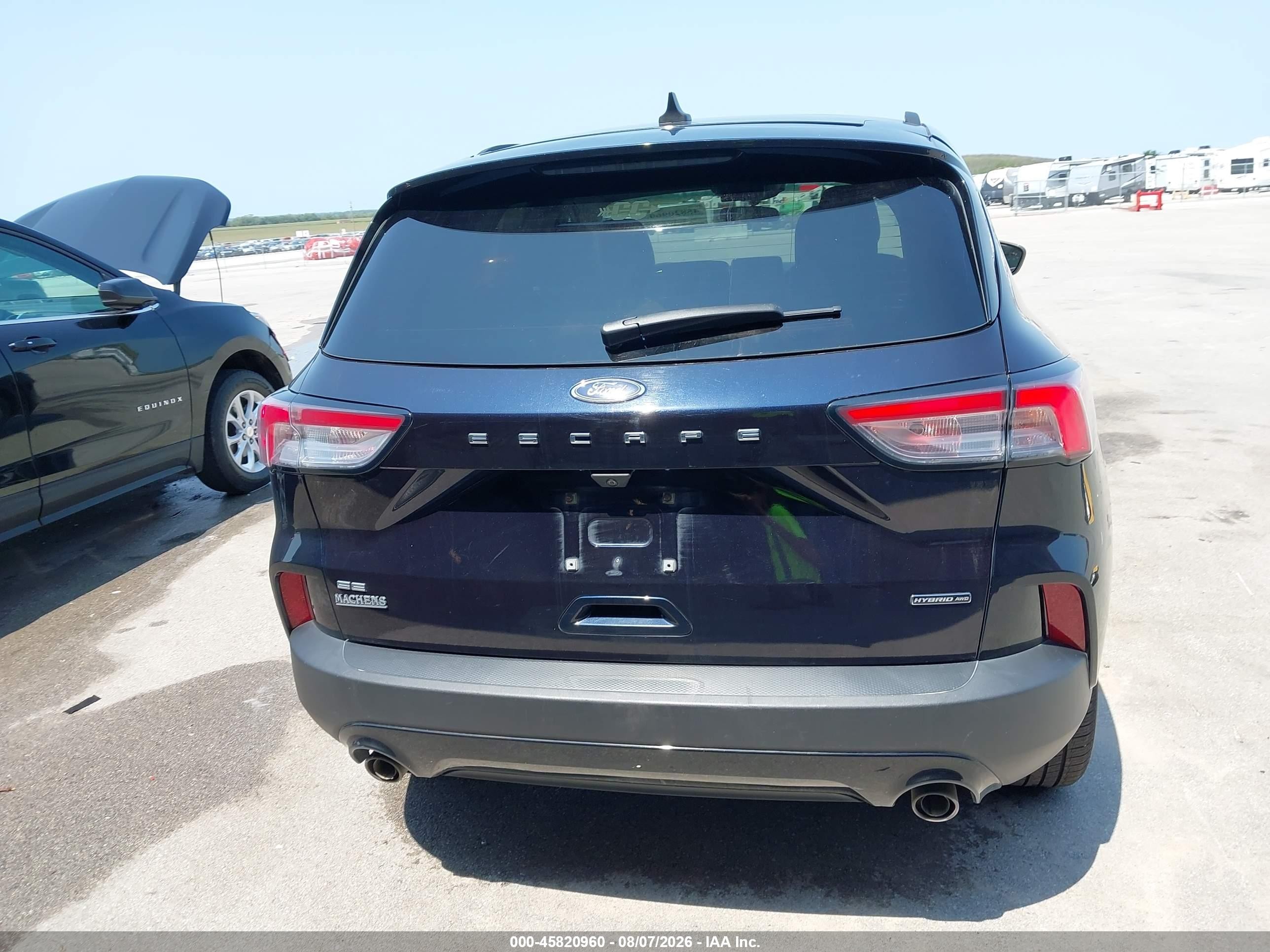 2021 Ford Escape Se Hybrid Black vin: 1FMCU9BZ4MUA95125