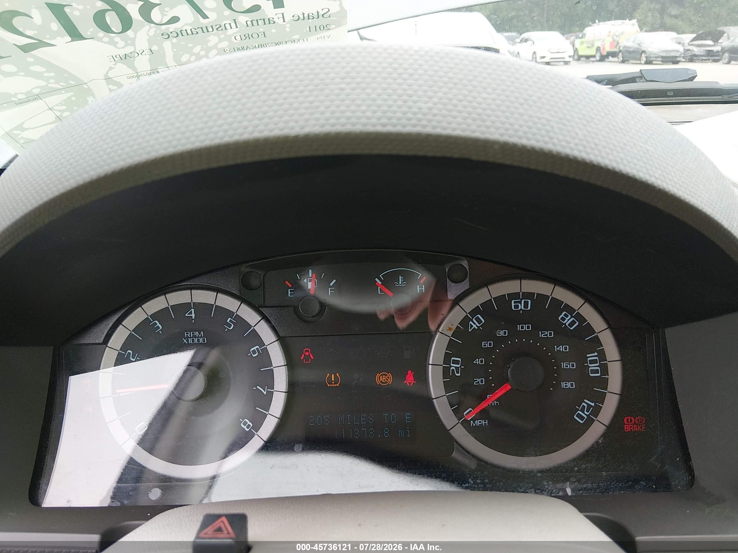 2011 Ford Escape Xls Gray vin: 1FMCU9C70BKA88159