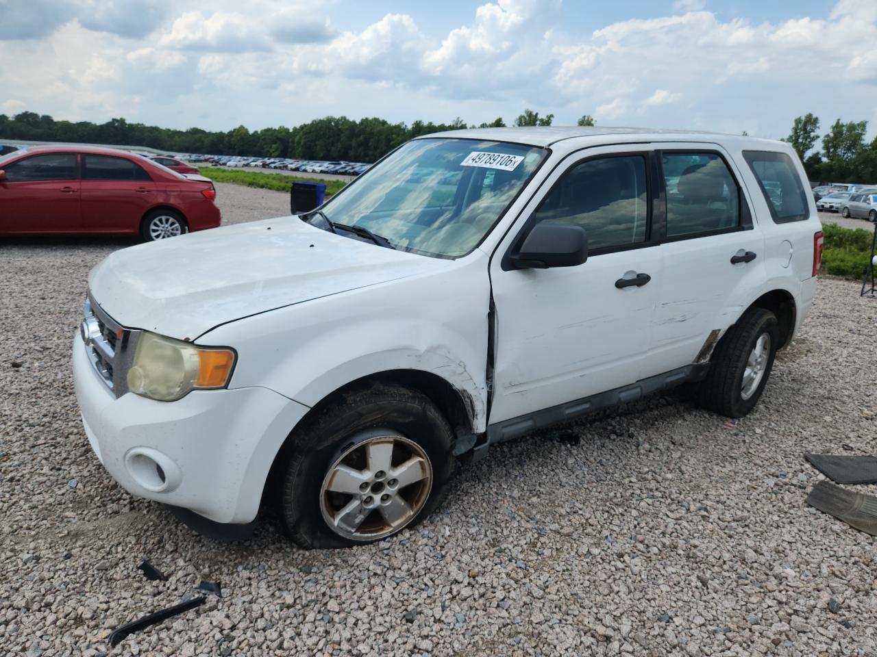 2011 Ford Escape Xls White vin: 1FMCU9C76BKA38964