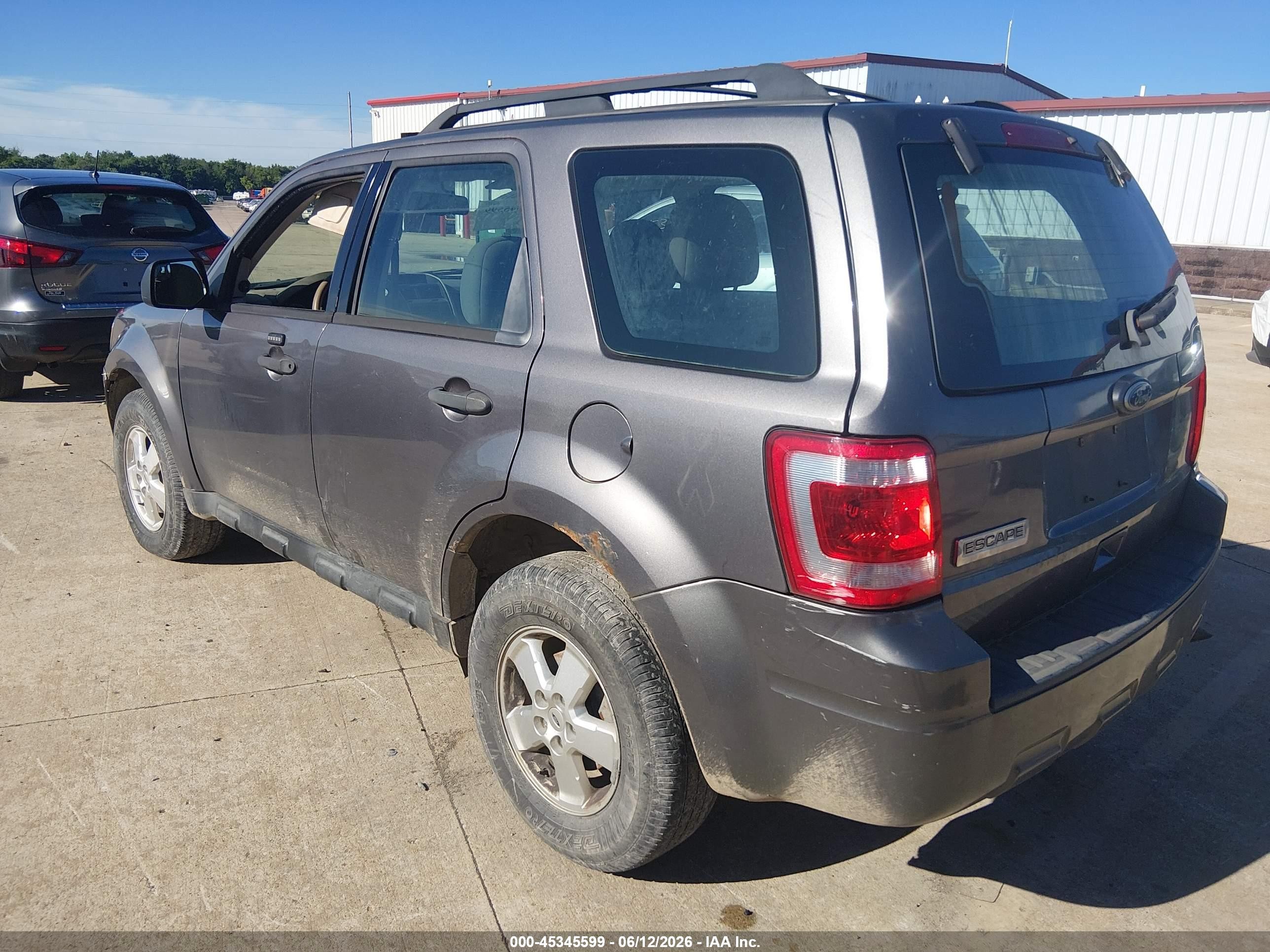 2011 Ford Escape Xls Gray vin: 1FMCU9C77BKA25995