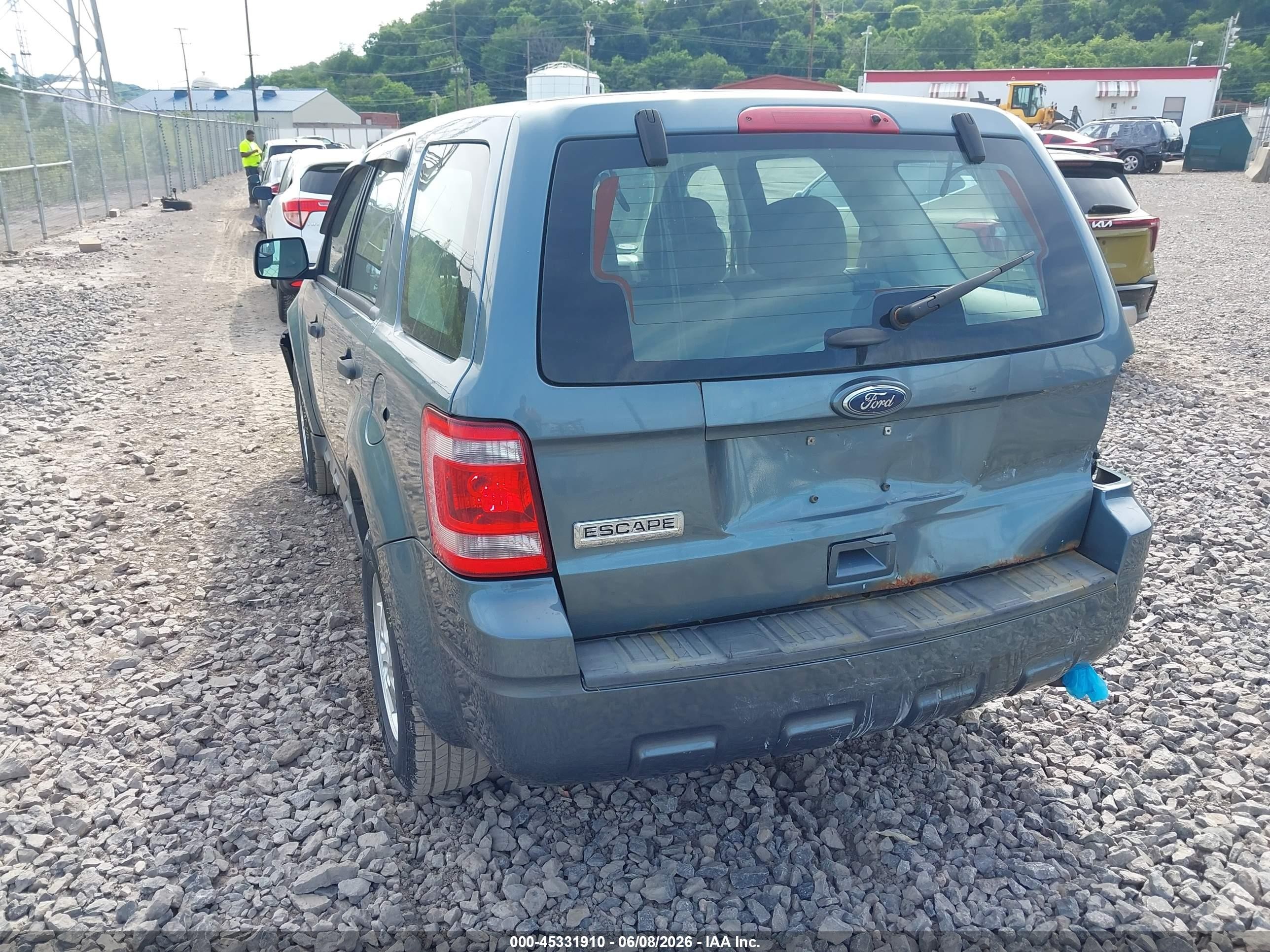 2012 Ford Escape Xls Light Blue vin: 1FMCU9C7XCKA67689