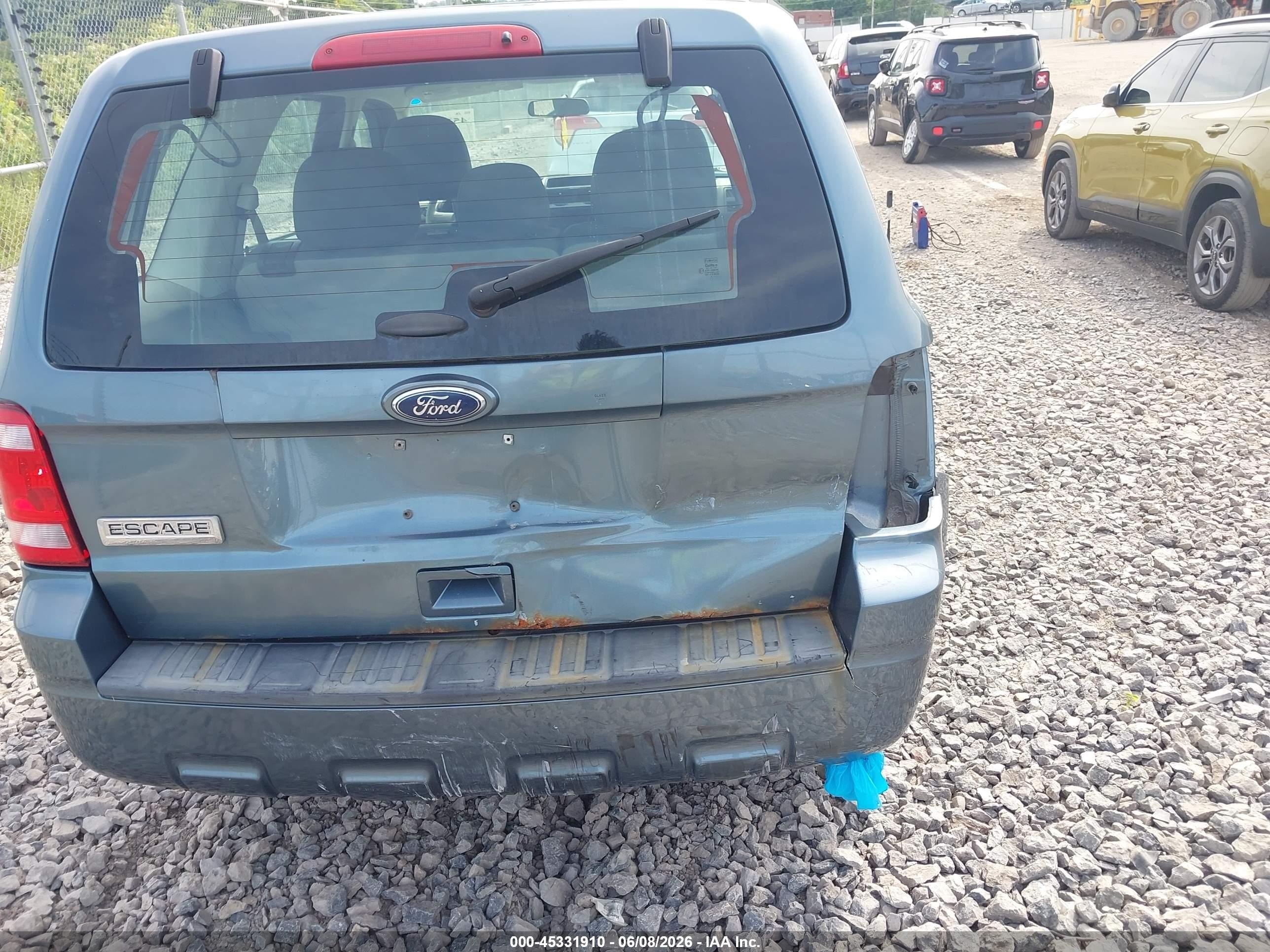 2012 Ford Escape Xls Light Blue vin: 1FMCU9C7XCKA67689