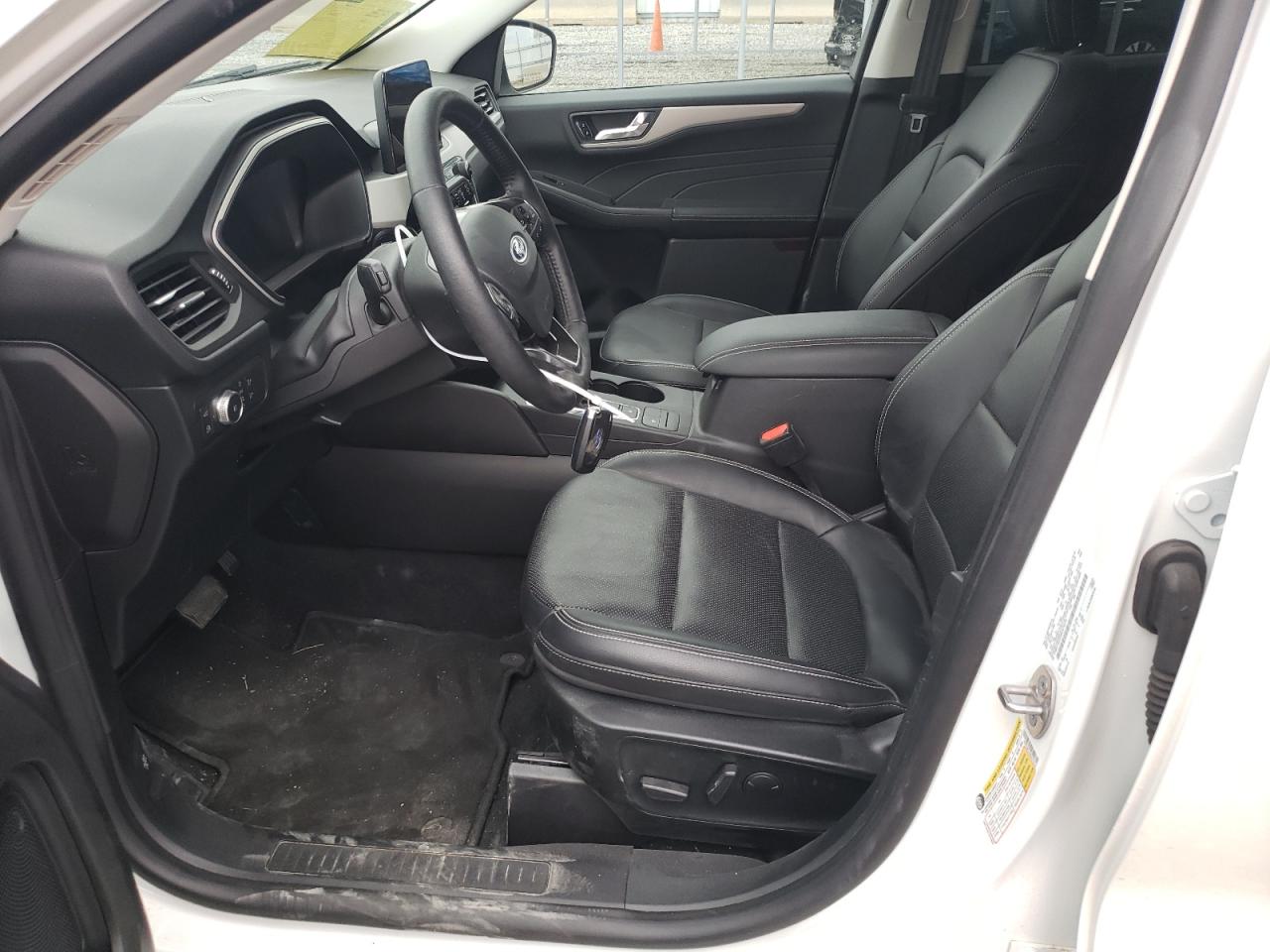 2021 Ford Escape Sel White vin: 1FMCU9CZ4MUA70210