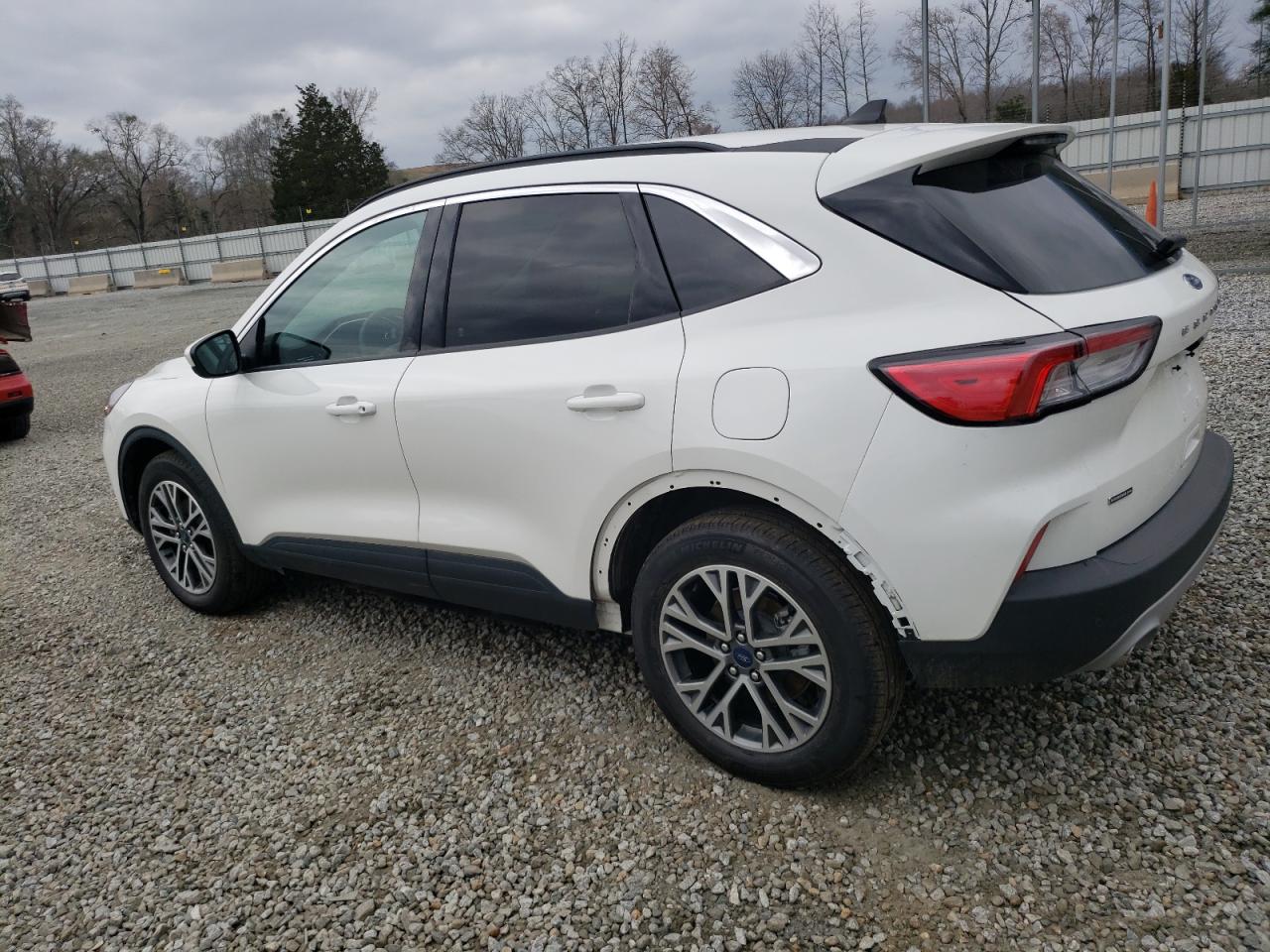 2021 Ford Escape Sel White vin: 1FMCU9CZ4MUA70210