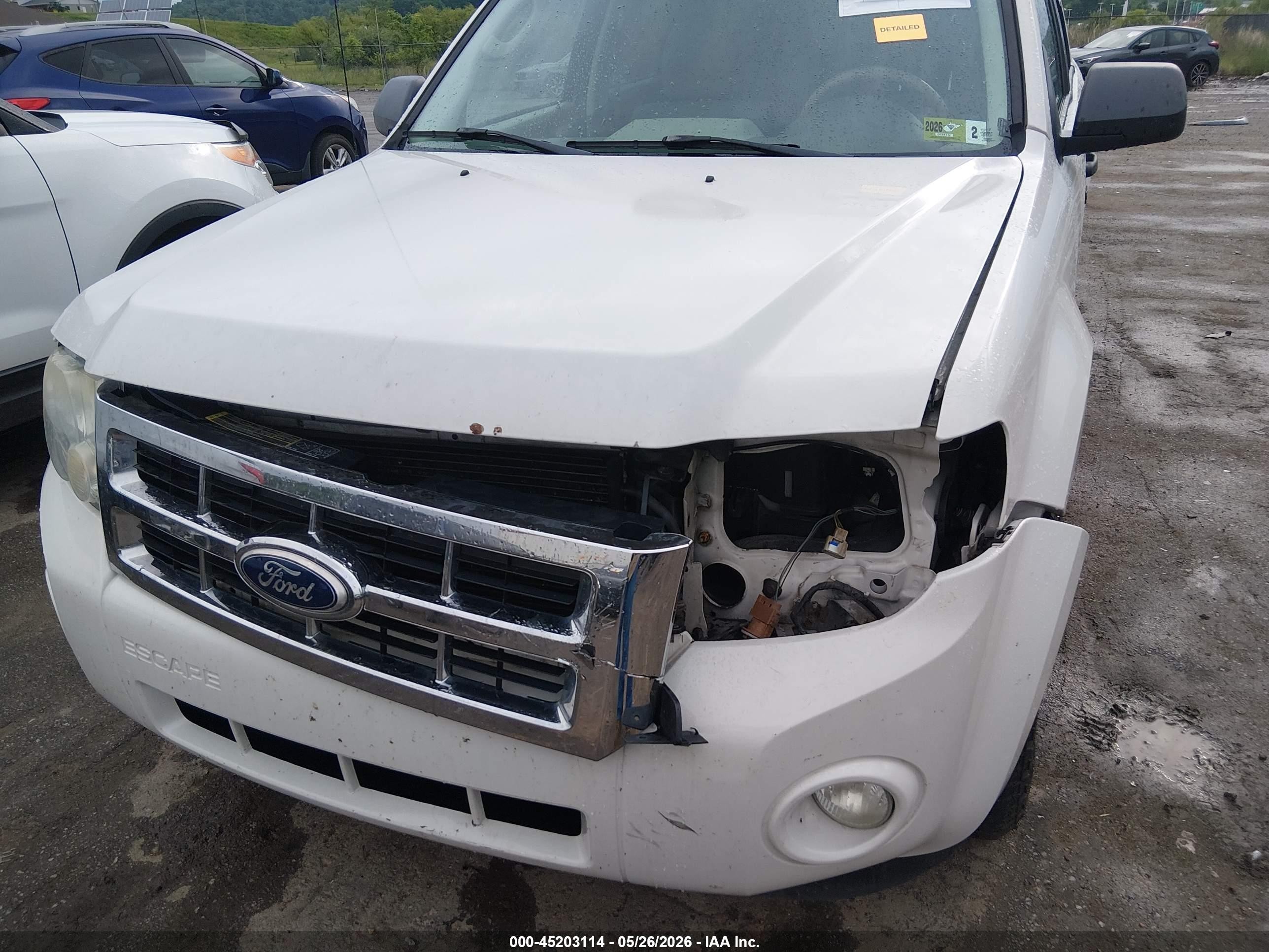 2010 Ford Escape Xlt White vin: 1FMCU9D70AKC04716