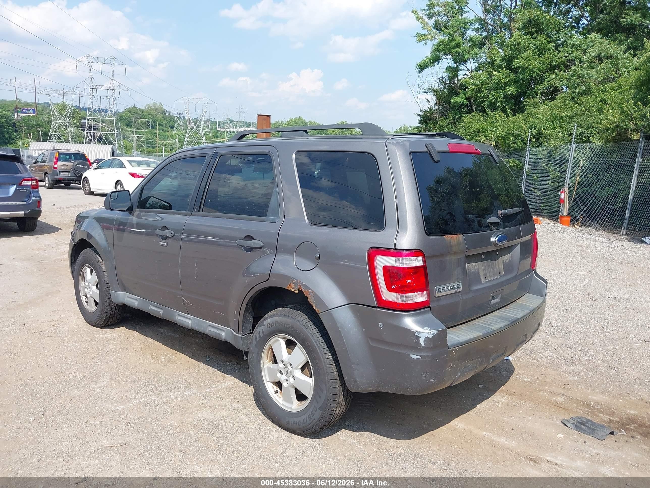 2012 Ford Escape Xlt Gray vin: 1FMCU9D70CKB81571