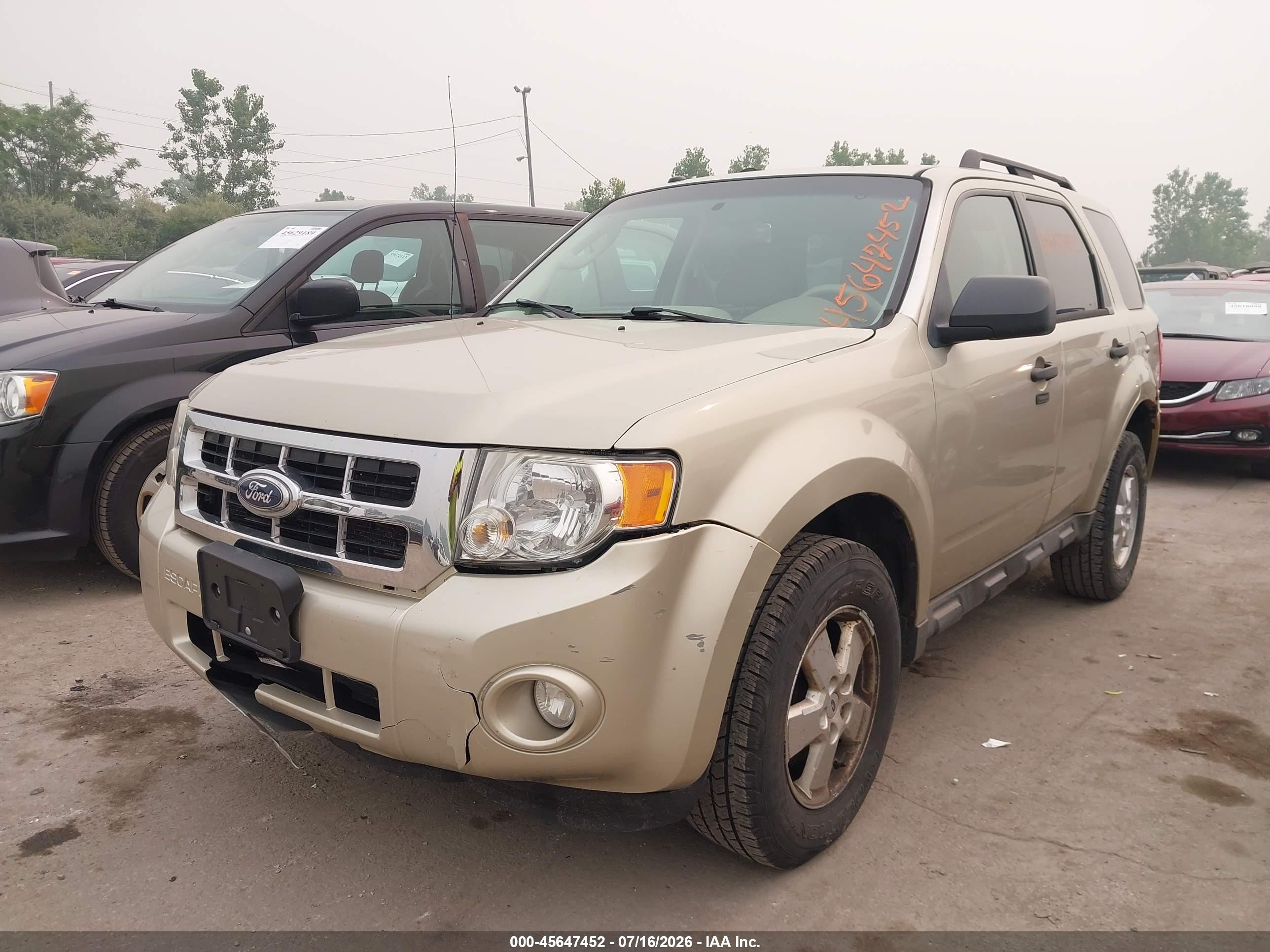 2010 Ford Escape Xlt Золотой vin: 1FMCU9D71AKB20937
