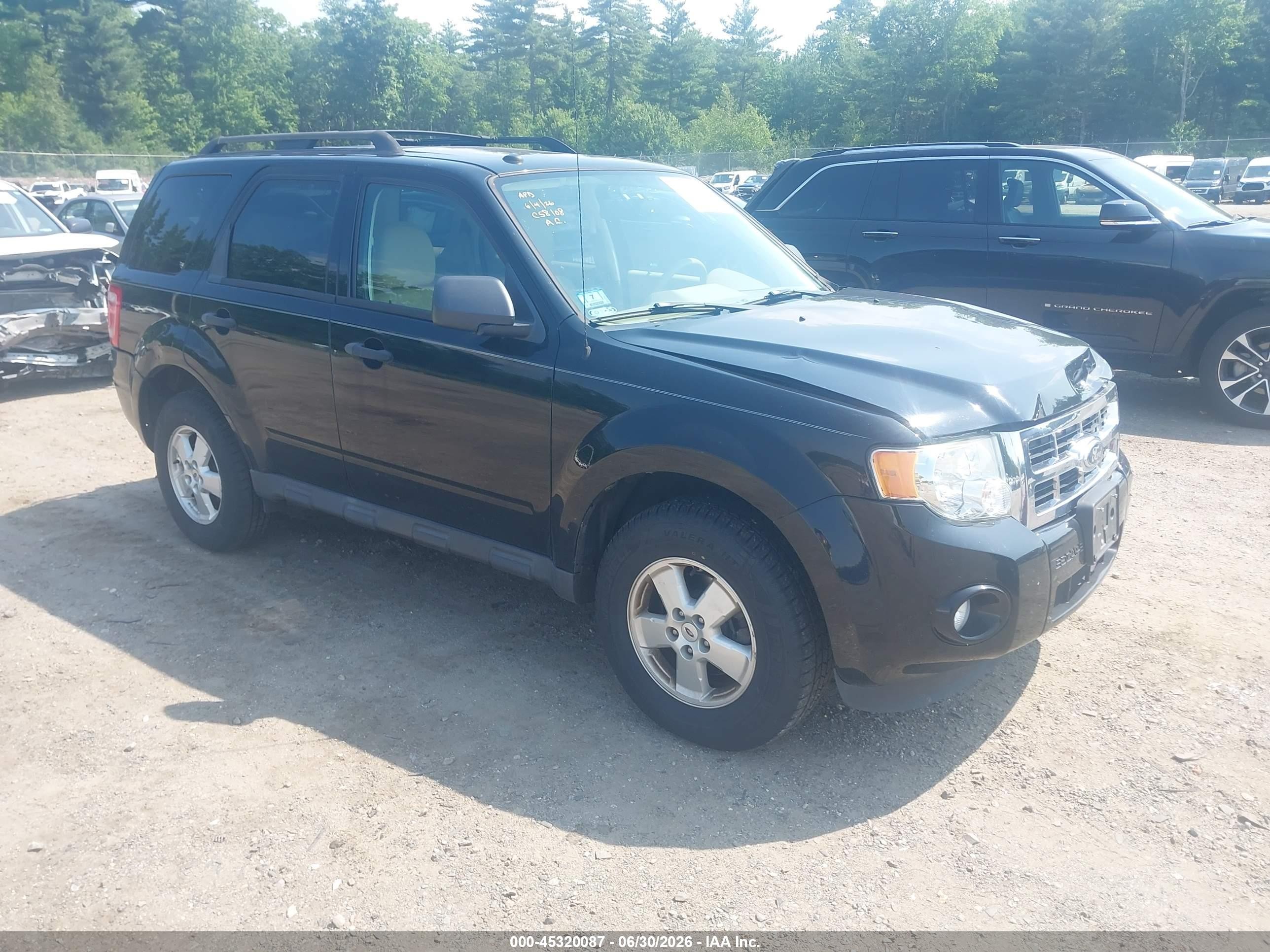 2012 Ford Escape Xlt Black vin: 1FMCU9D71CKC58108