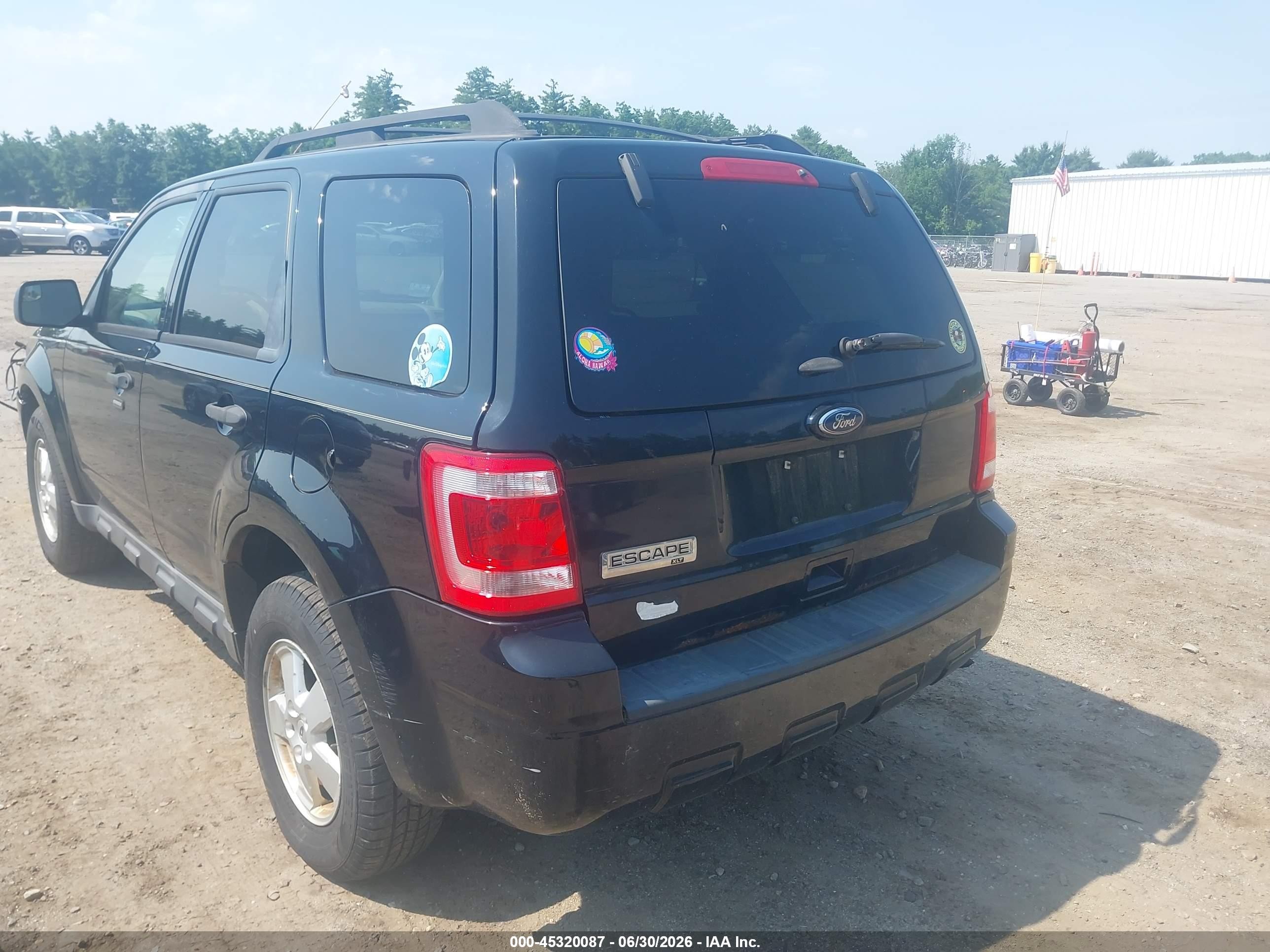 2012 Ford Escape Xlt Black vin: 1FMCU9D71CKC58108