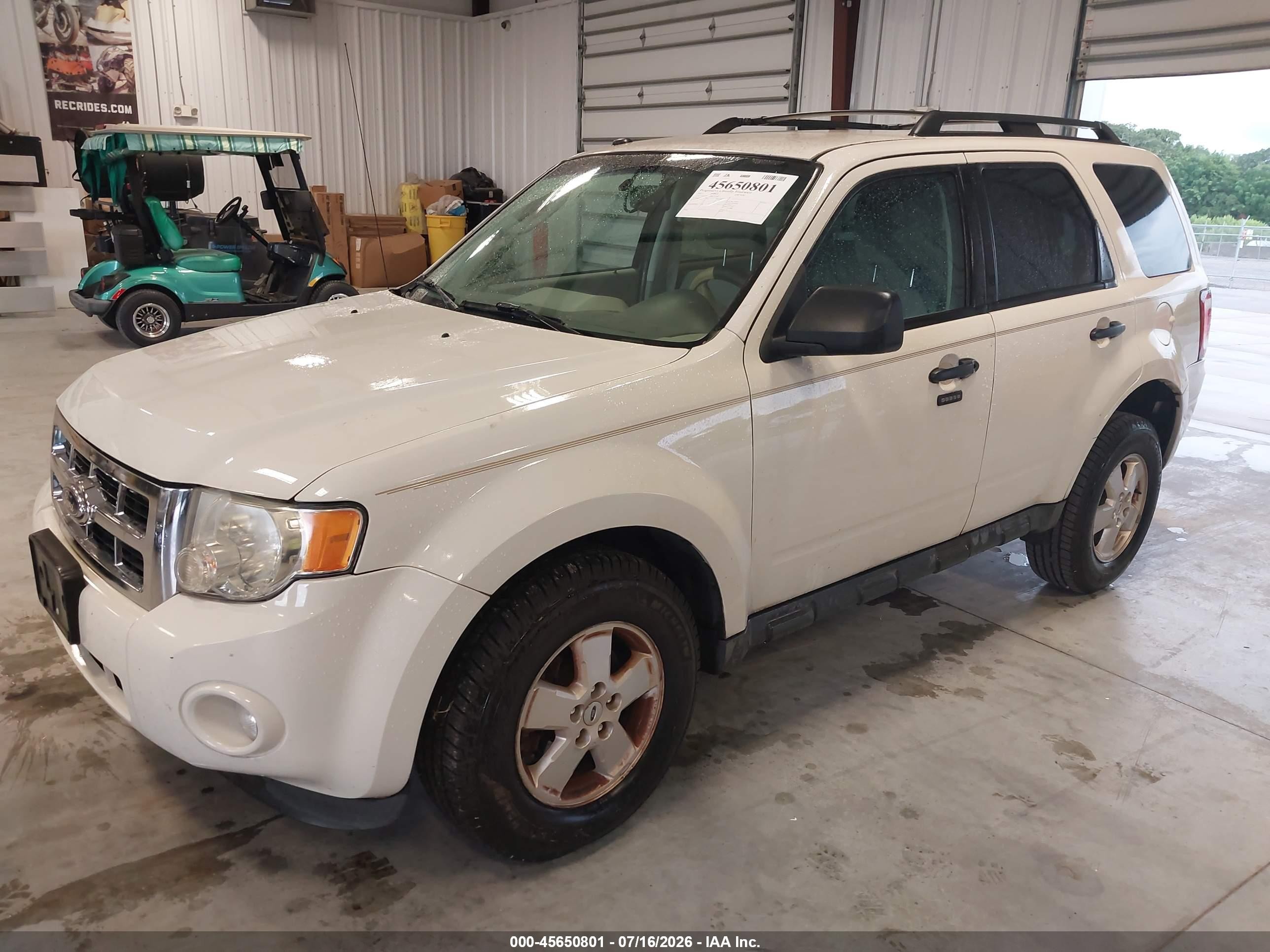 2011 Ford Escape Xlt White vin: 1FMCU9D72BKC25102