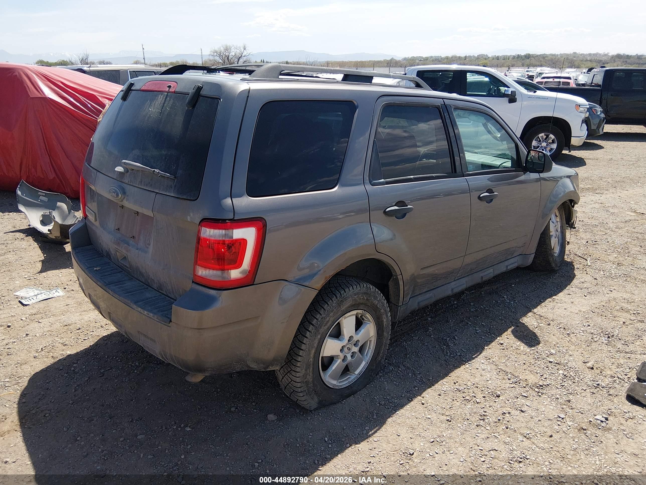 2012 Ford Escape Xlt Gray vin: 1FMCU9D72CKB04071