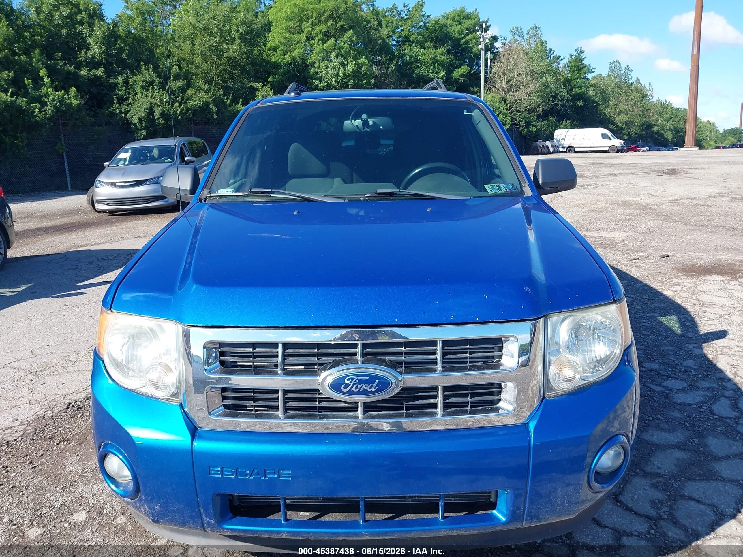 2012 Ford Escape Xlt Blue vin: 1FMCU9D72CKB09304