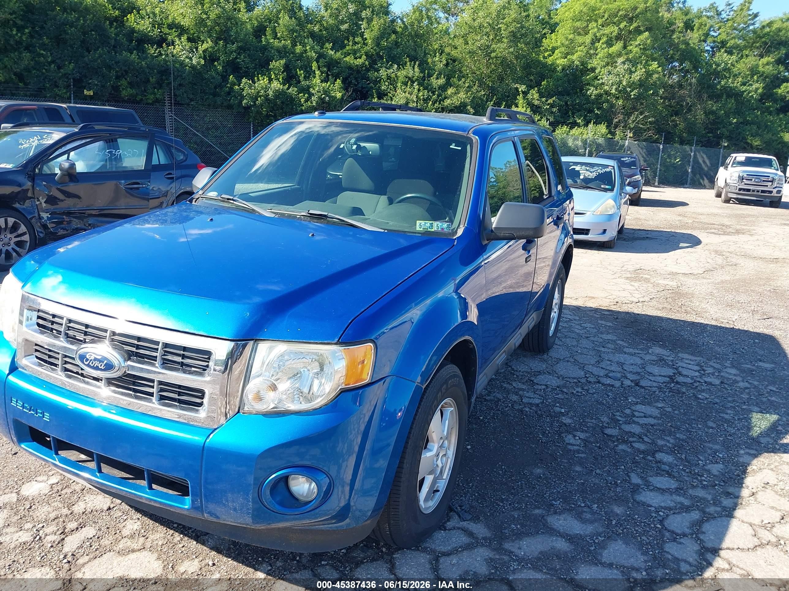 2012 Ford Escape Xlt Blue vin: 1FMCU9D72CKB09304