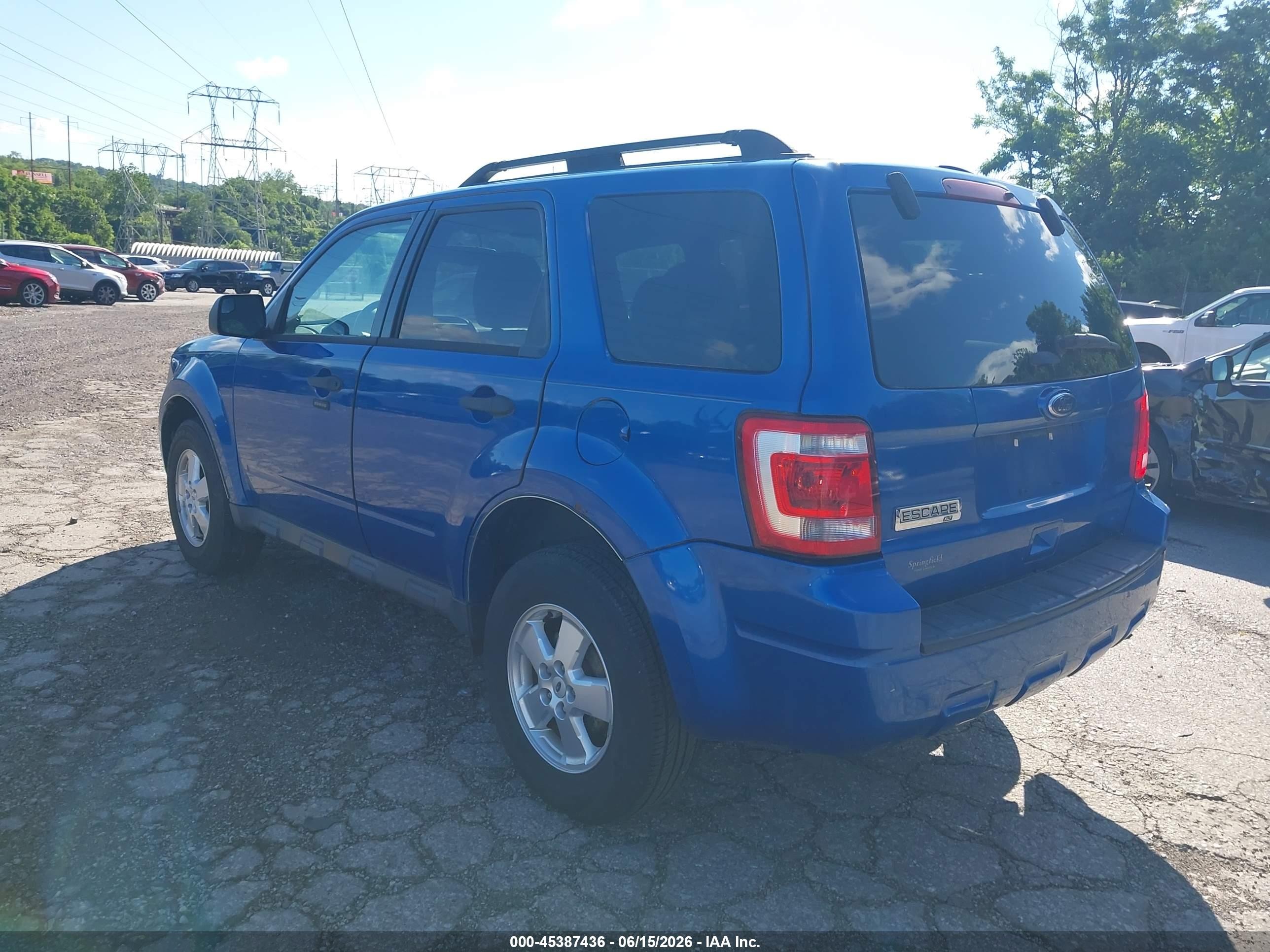 2012 Ford Escape Xlt Blue vin: 1FMCU9D72CKB09304