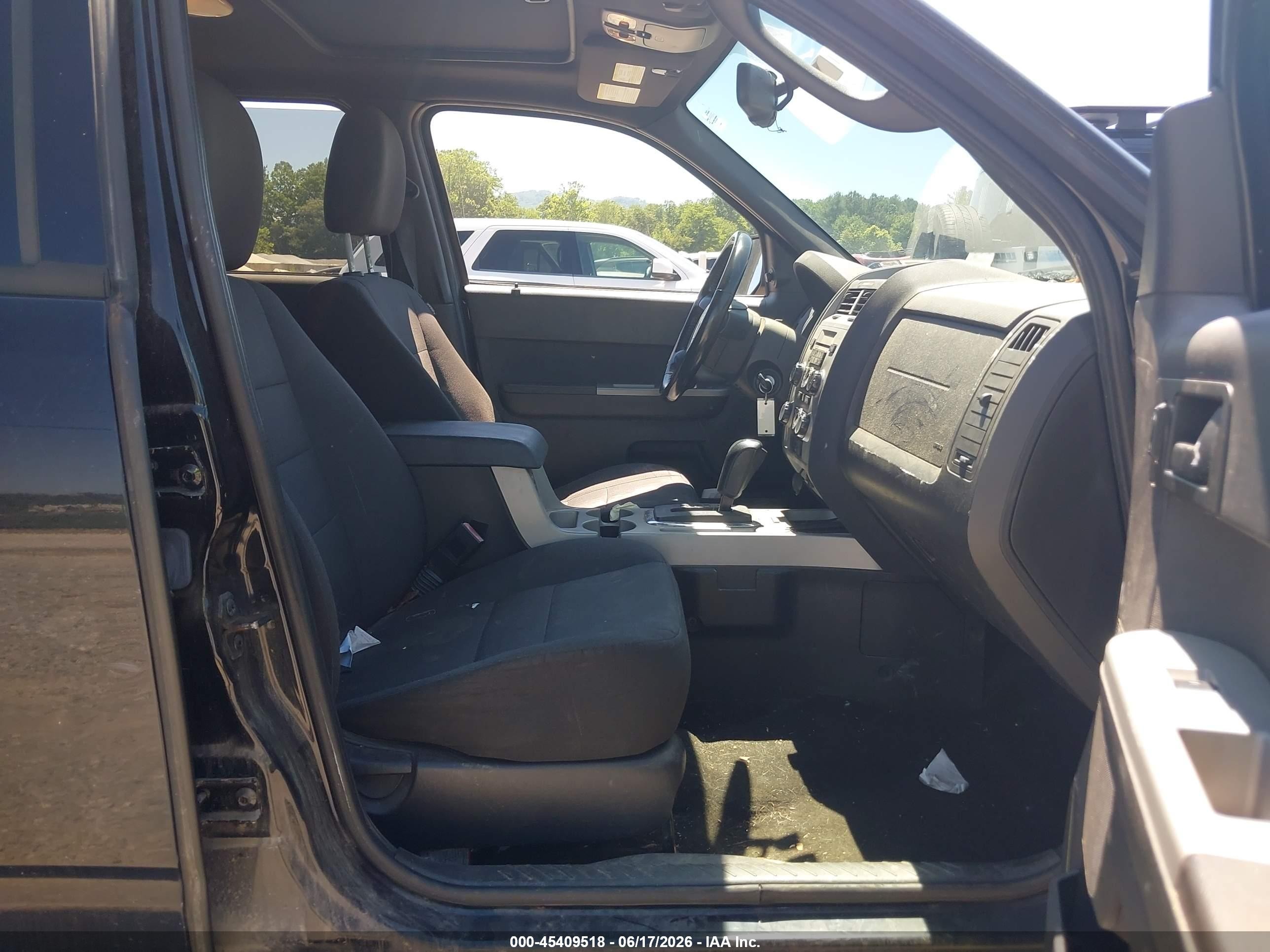 2012 Ford Escape Xlt Black vin: 1FMCU9D72CKC03036