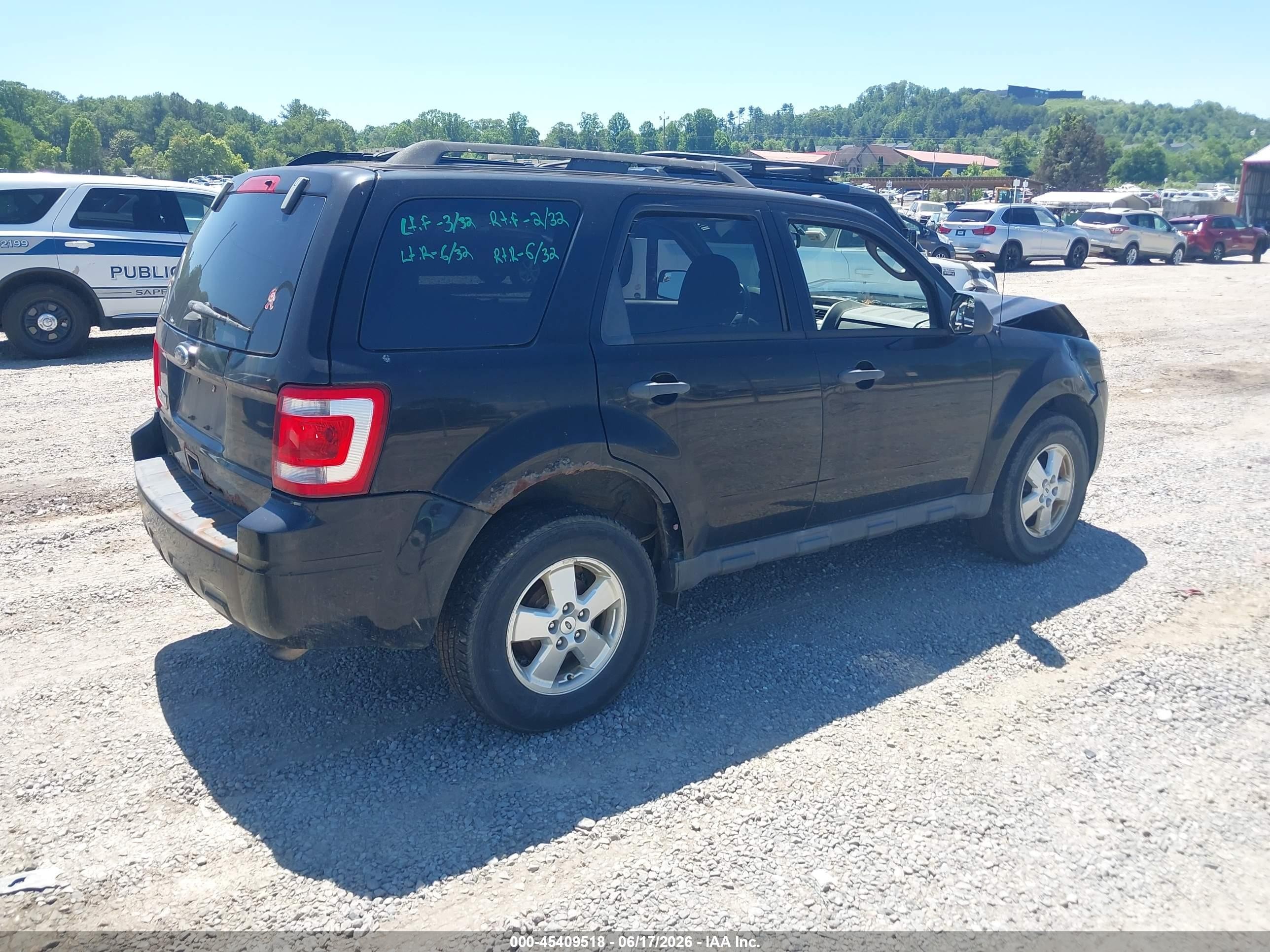 2012 Ford Escape Xlt Black vin: 1FMCU9D72CKC03036
