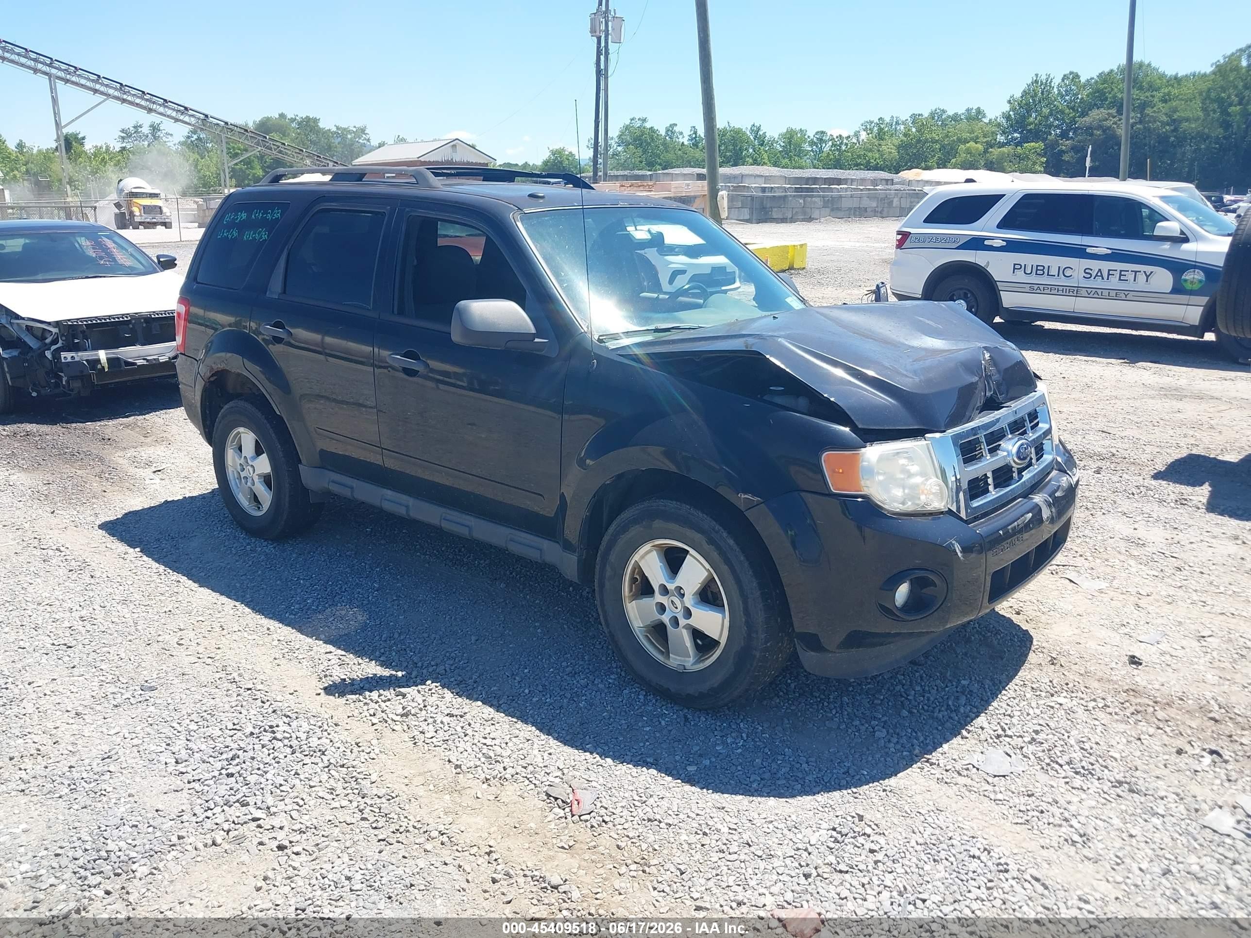 2012 Ford Escape Xlt Black vin: 1FMCU9D72CKC03036