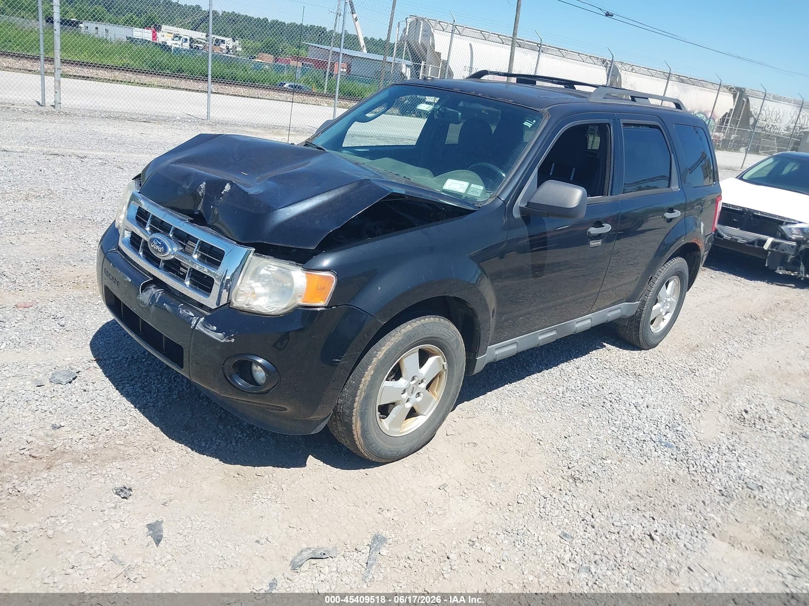 2012 Ford Escape Xlt Black vin: 1FMCU9D72CKC03036