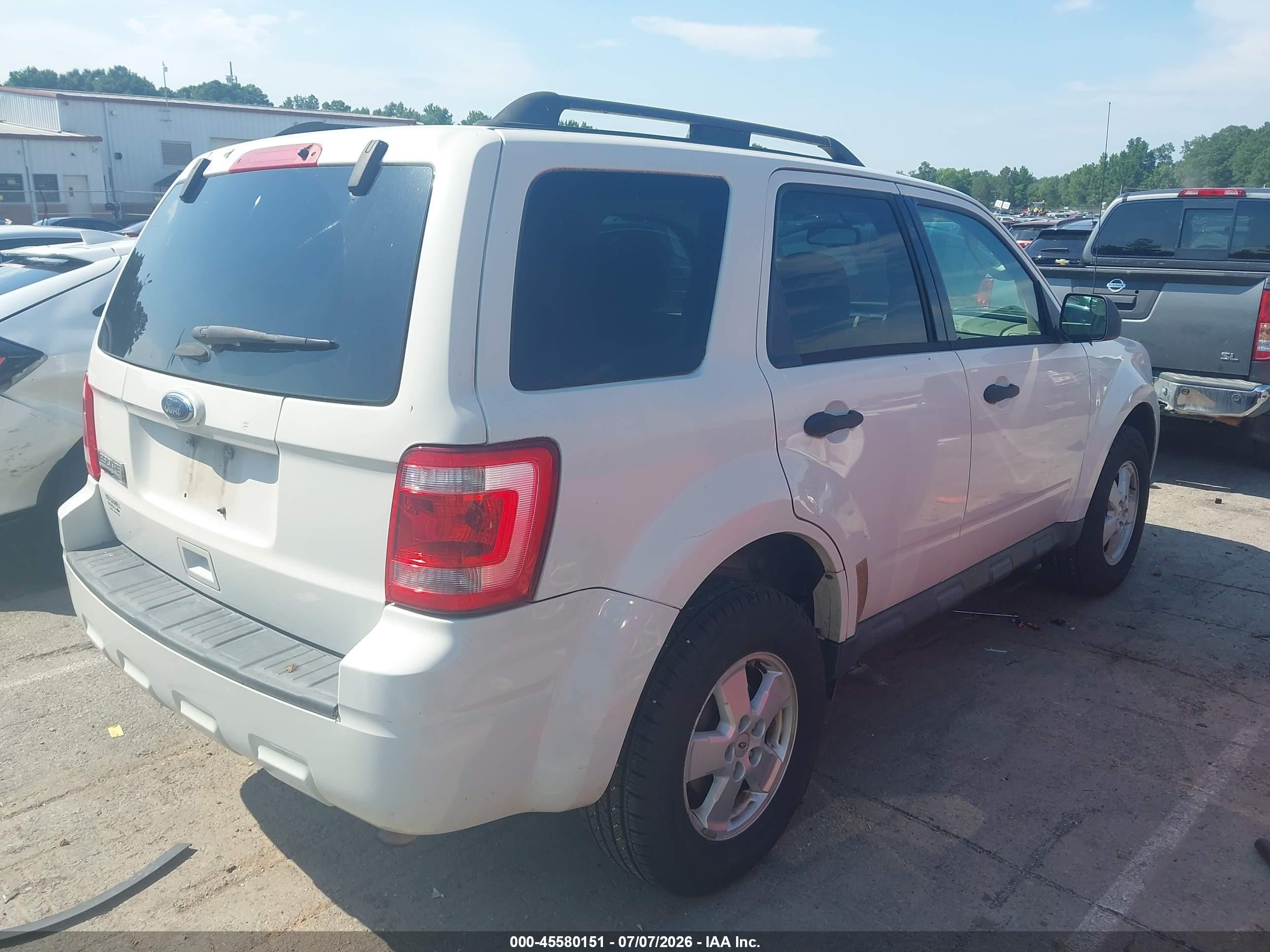 2012 Ford Escape Xlt Белый vin: 1FMCU9D73CKC56134