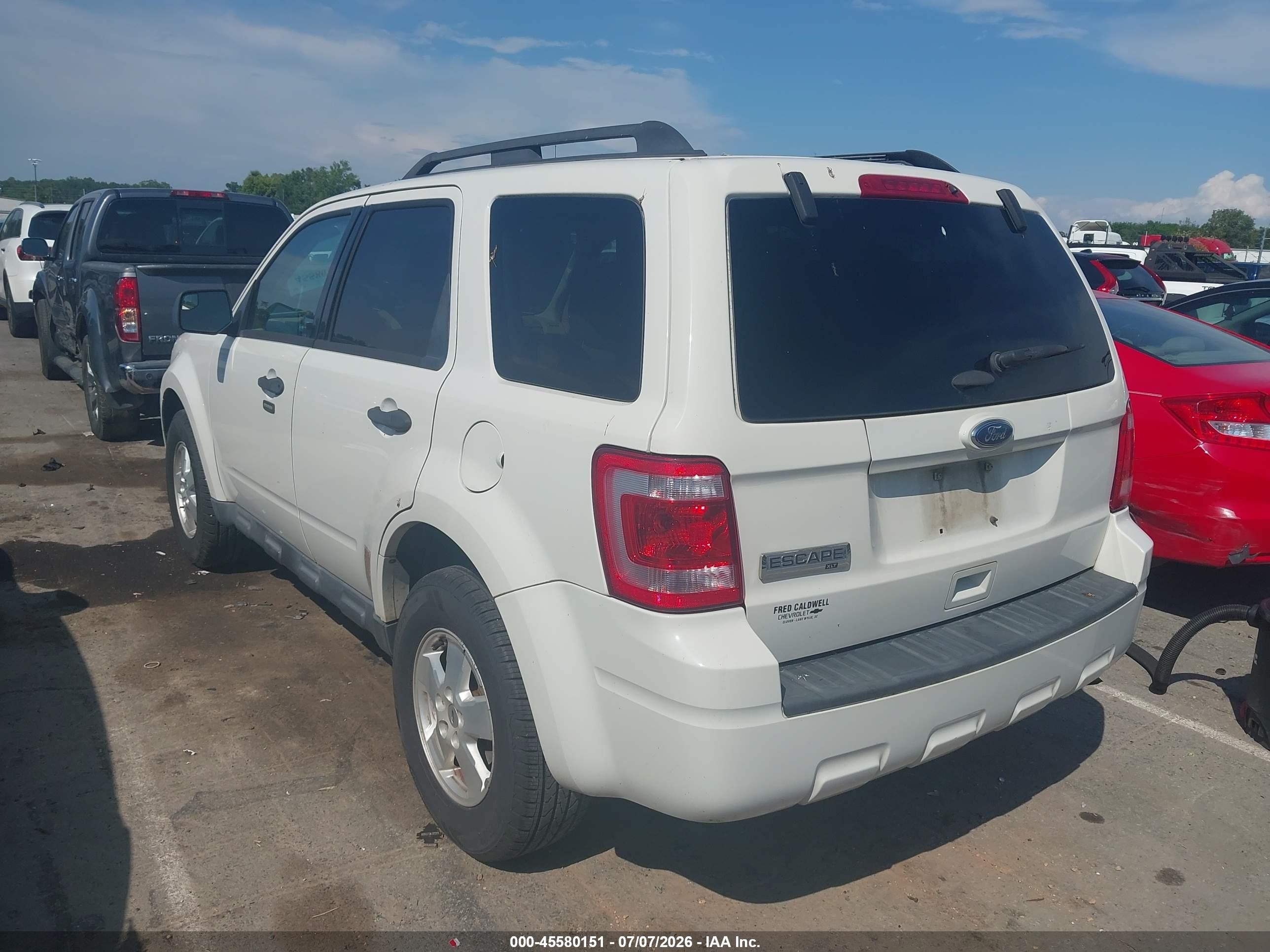 2012 Ford Escape Xlt Белый vin: 1FMCU9D73CKC56134